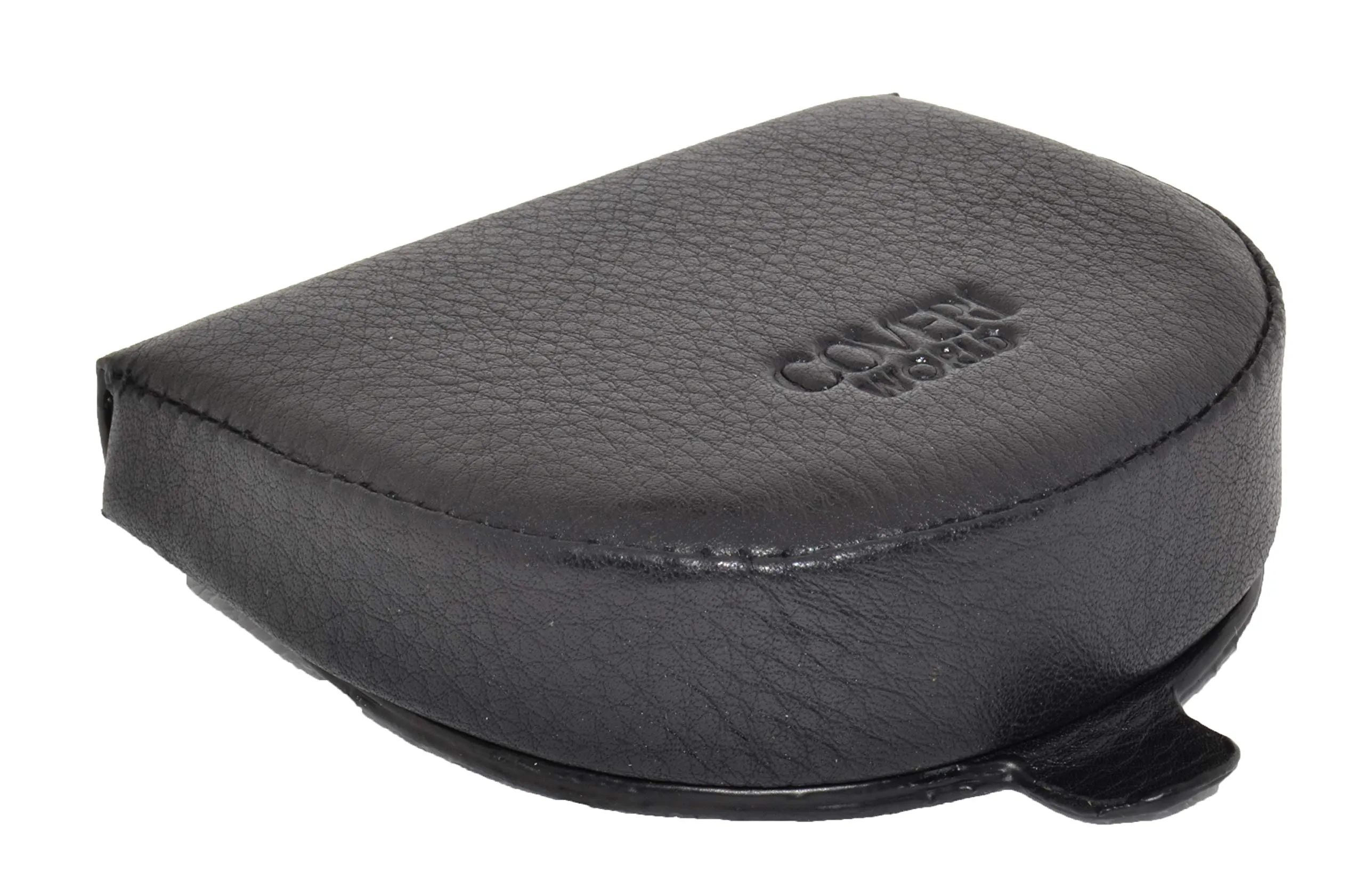 Coveri World Portamonete Uomo in Vera Pelle Nera con 2 Tasche e Chiusura a Incastro - immagine 1