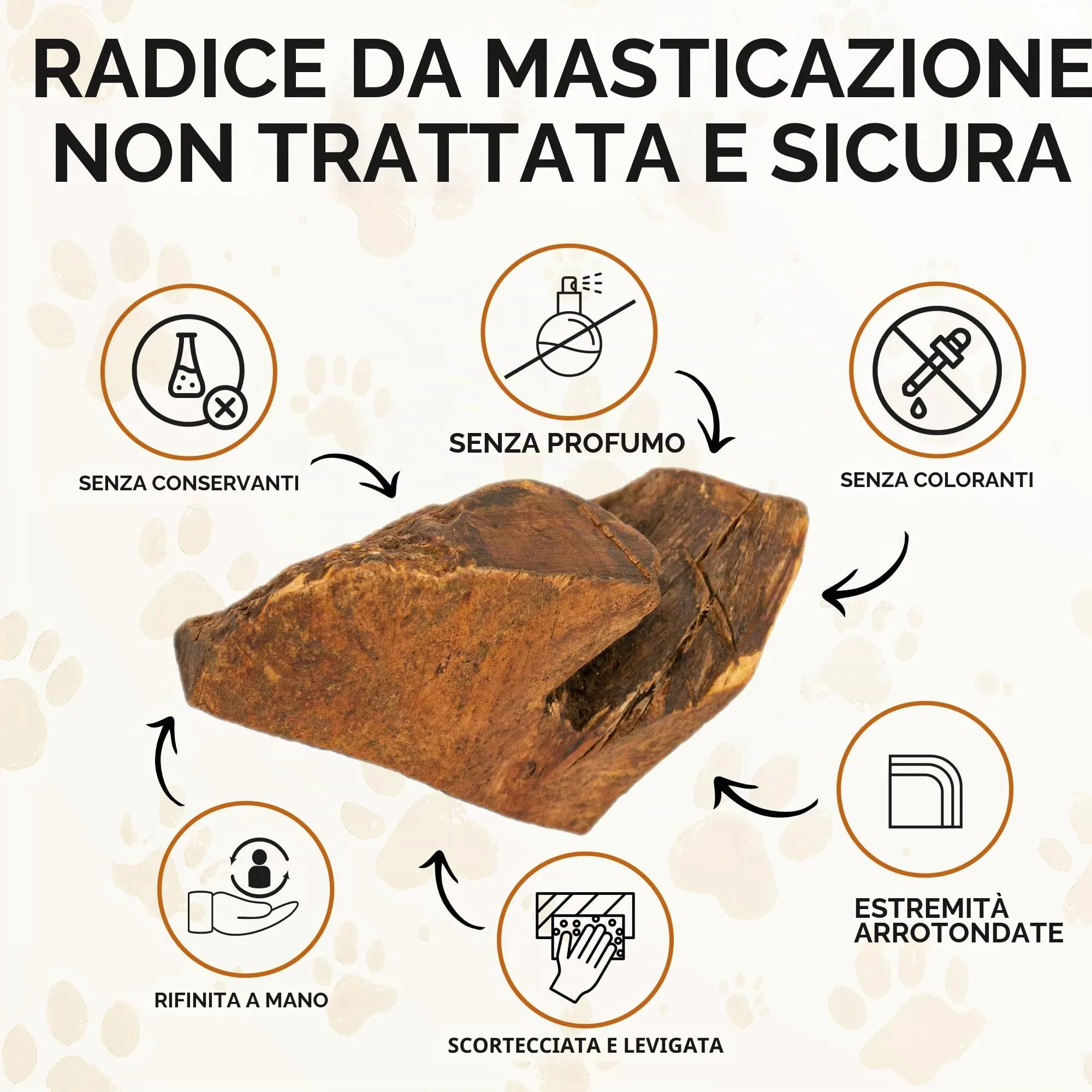 Wildfang Radice di Erica Arborea per Cani, Taglia L (25–45 kg) - immagine 6