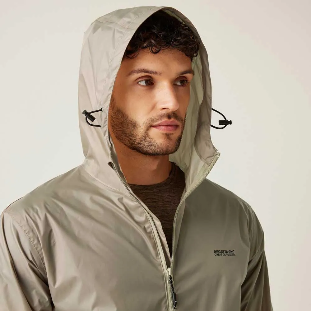 Regatta Pack It III Impermeabile Giacca e Borsa Traspirante Ripiegabile - Beige - S - immagine 3