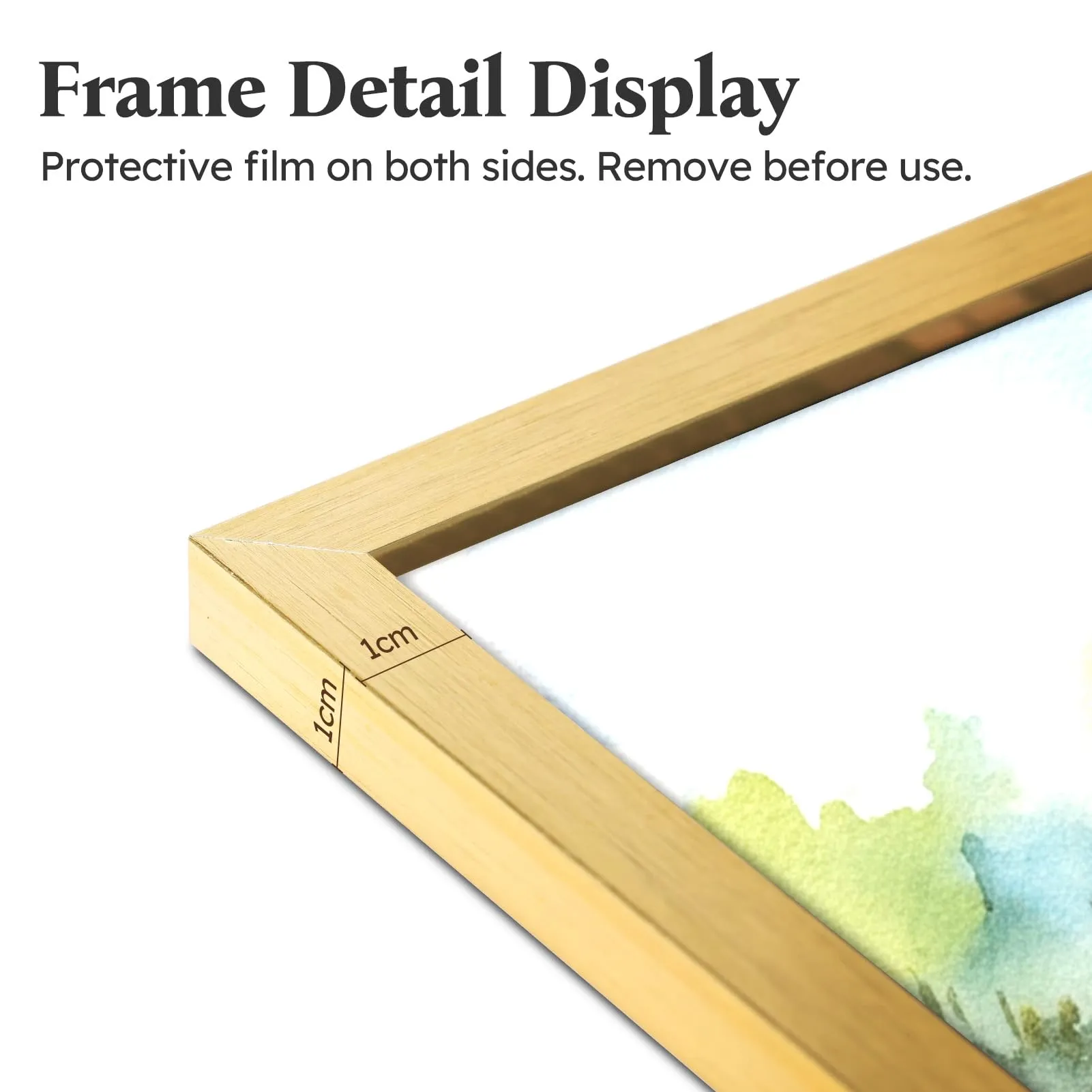 Ditwis Cornice in Alluminio 30x45 cm, Oro - immagine 4