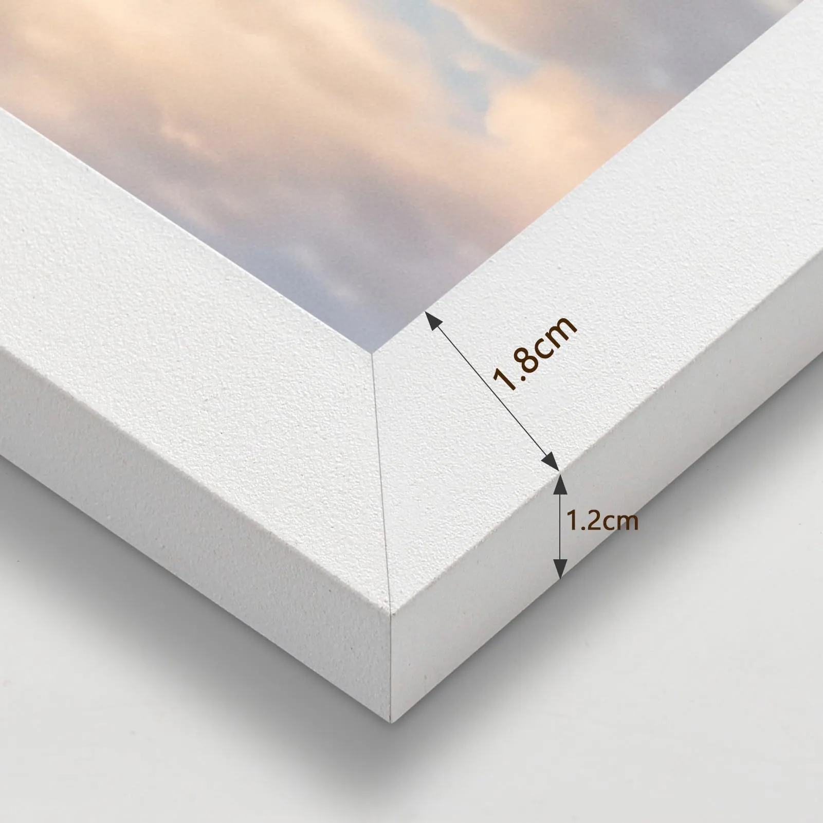 Ditwis Cornice in Alluminio 60x80 cm, Bianca - immagine 3