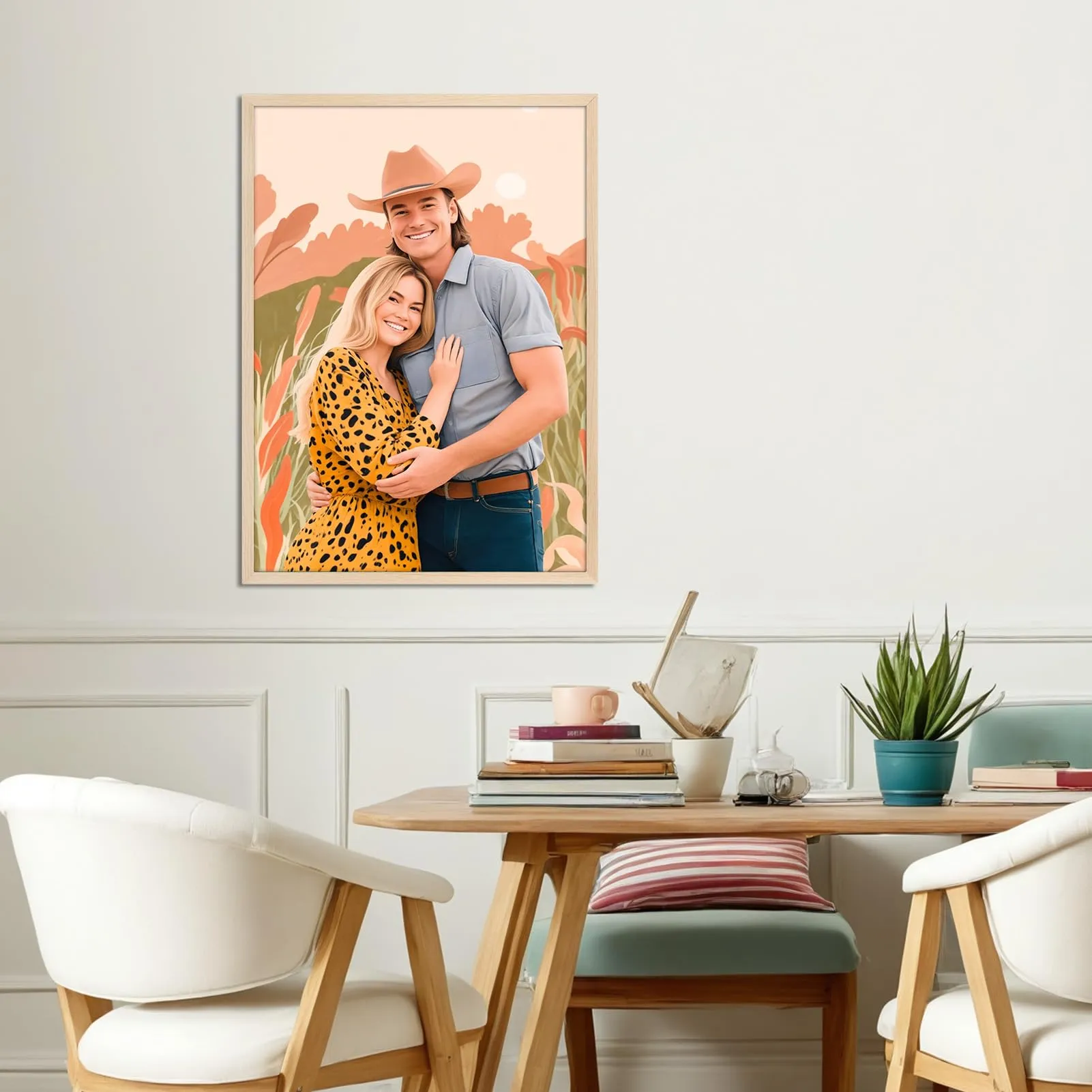 Ditwis Cornice in Alluminio 50x75 cm, Color Naturale - immagine 6