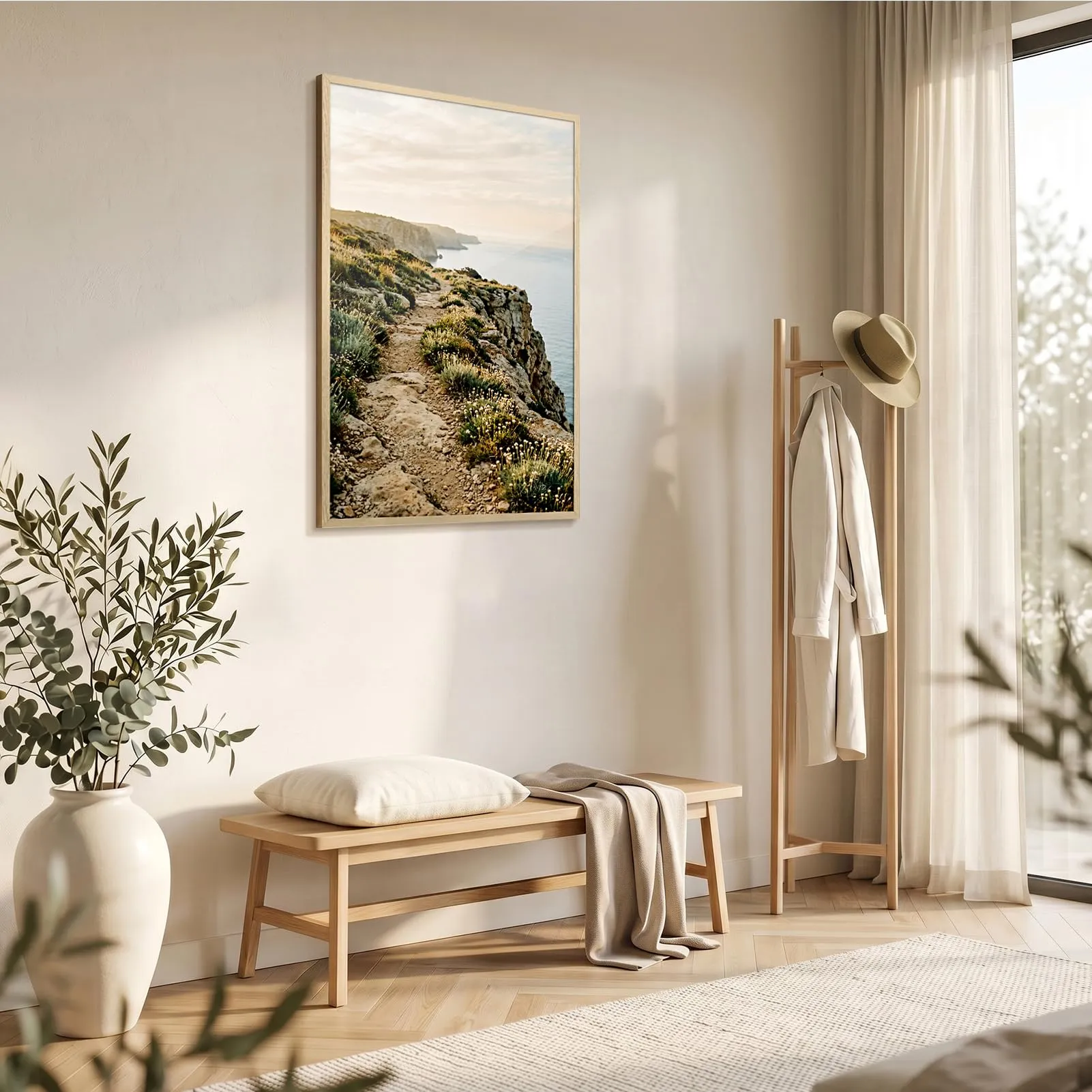 Ditwis Cornice in Alluminio 60x90 cm, Color Naturale - immagine 6
