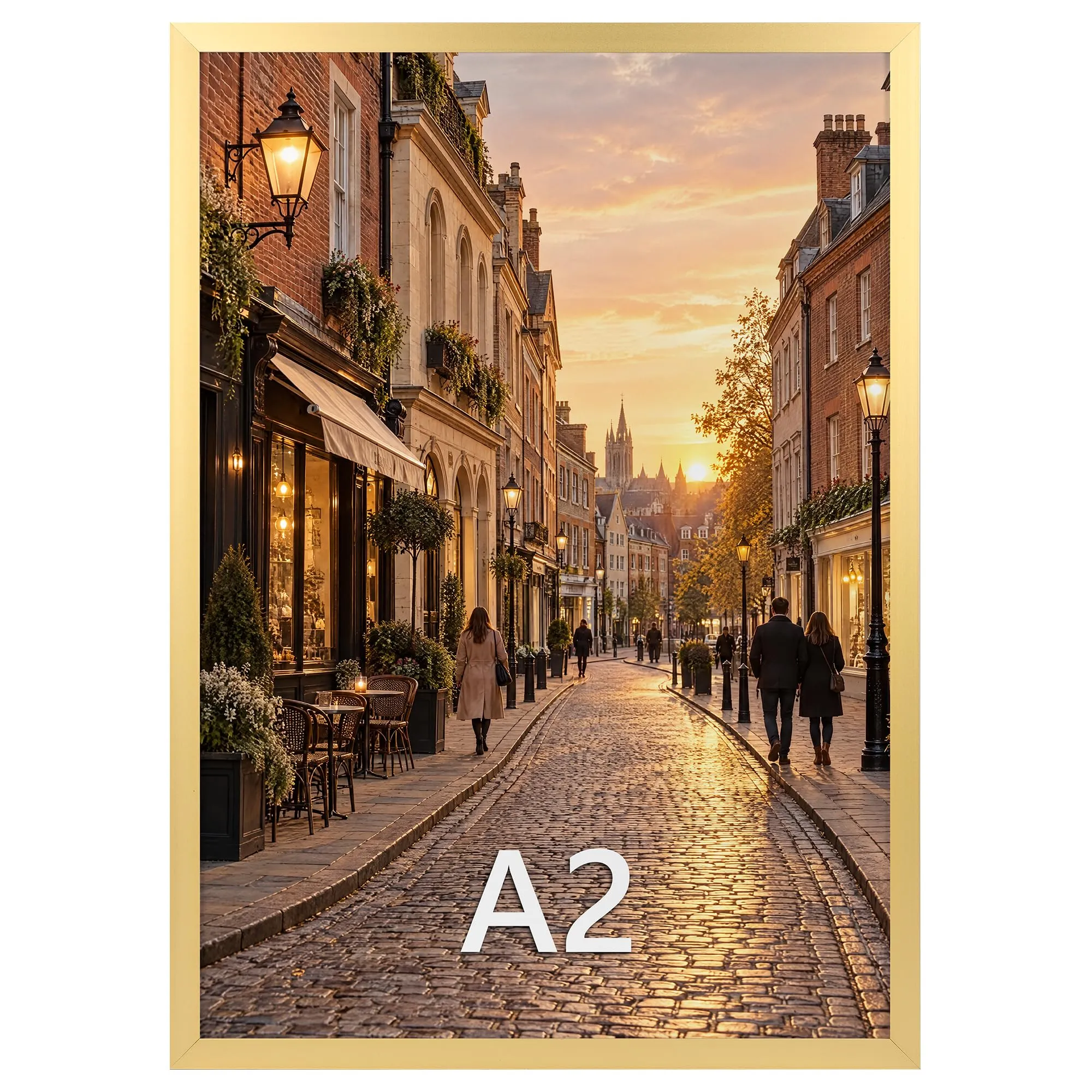 Ditwis Cornice A2 in Alluminio, 42x59,4 cm, Oro - immagine 1