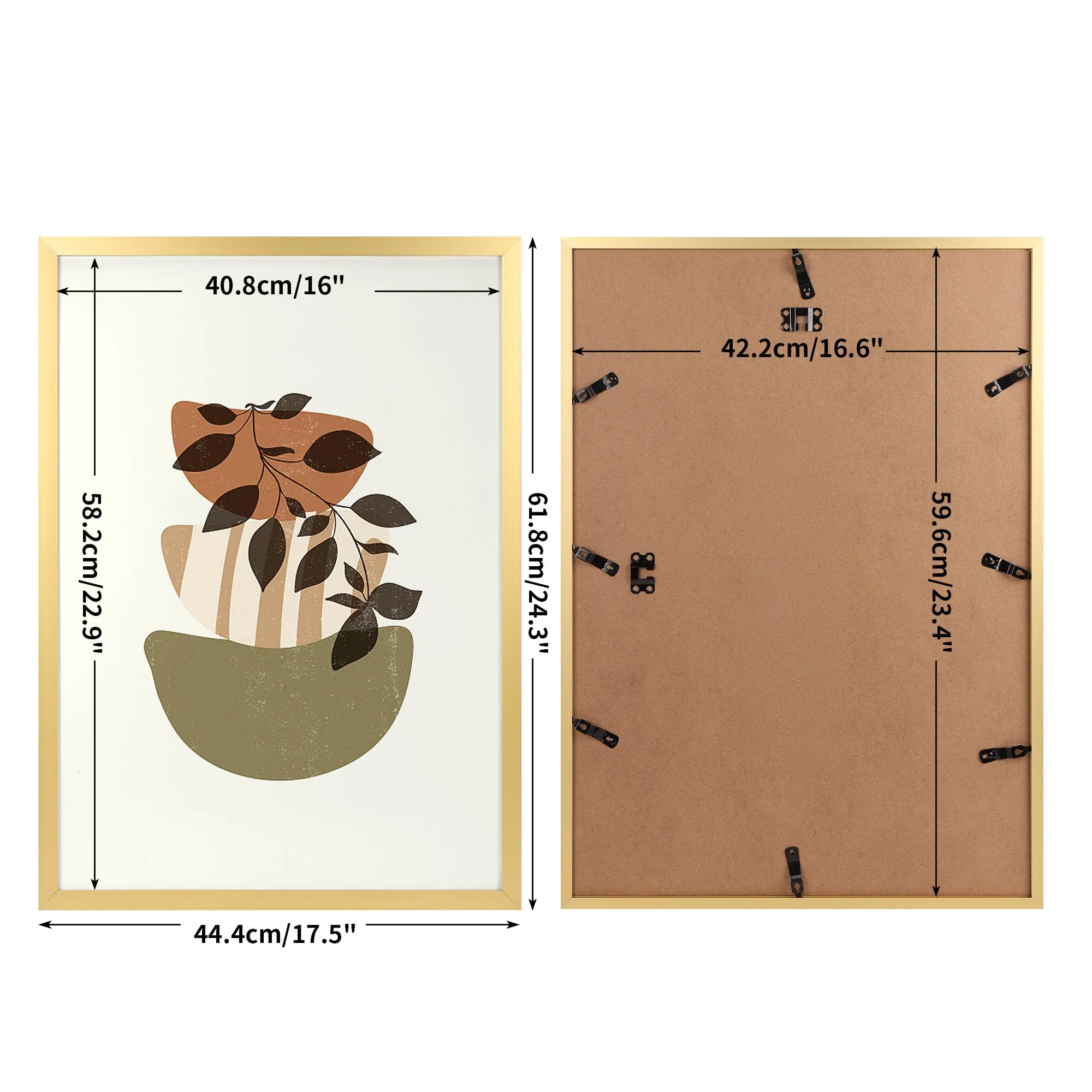 Ditwis Cornice A2 in Alluminio, 42x59,4 cm, Oro - immagine 2