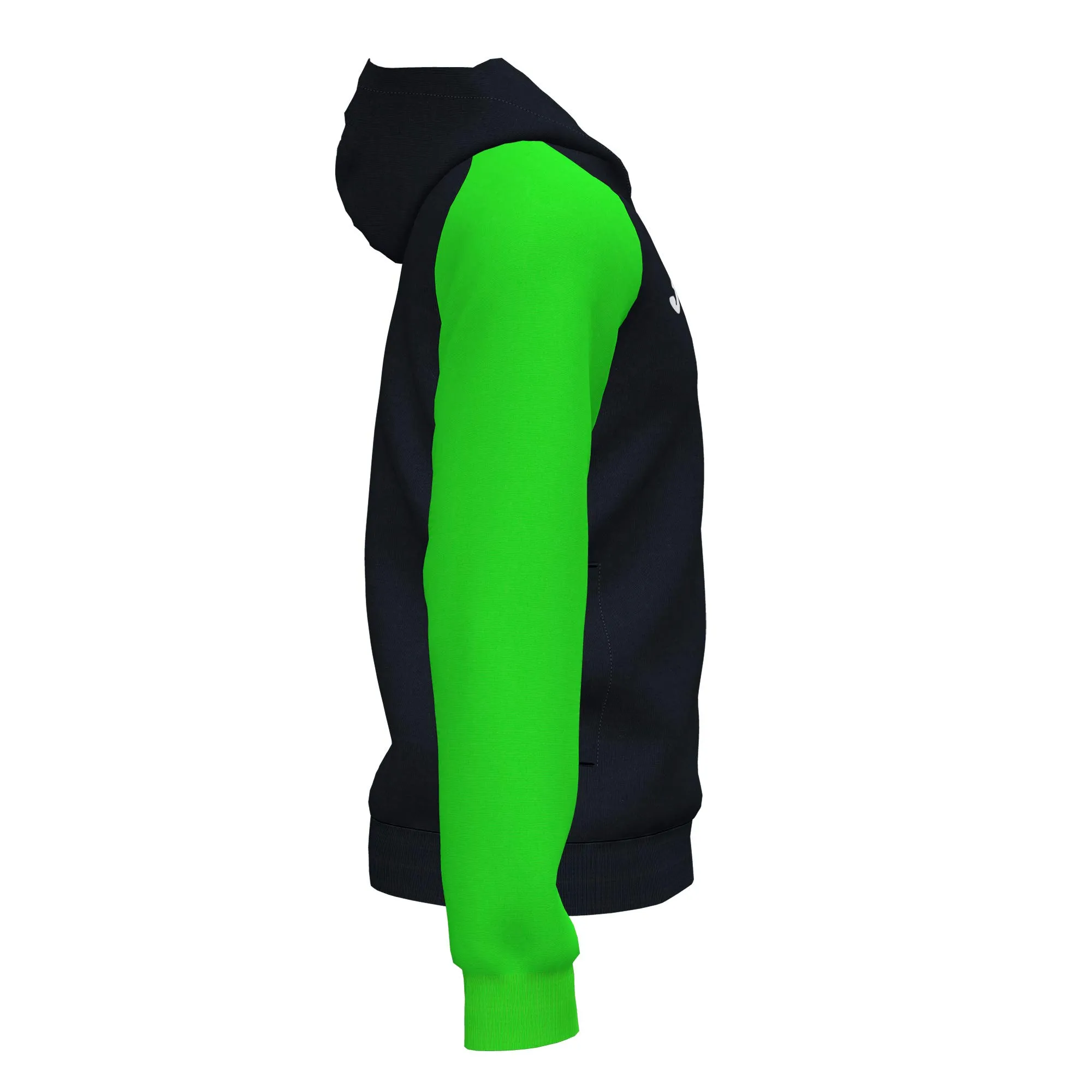 Joma Academy IV Giacca con Cappuccio, Nero-Verde Fluor, S, 101967.117 - immagine 4