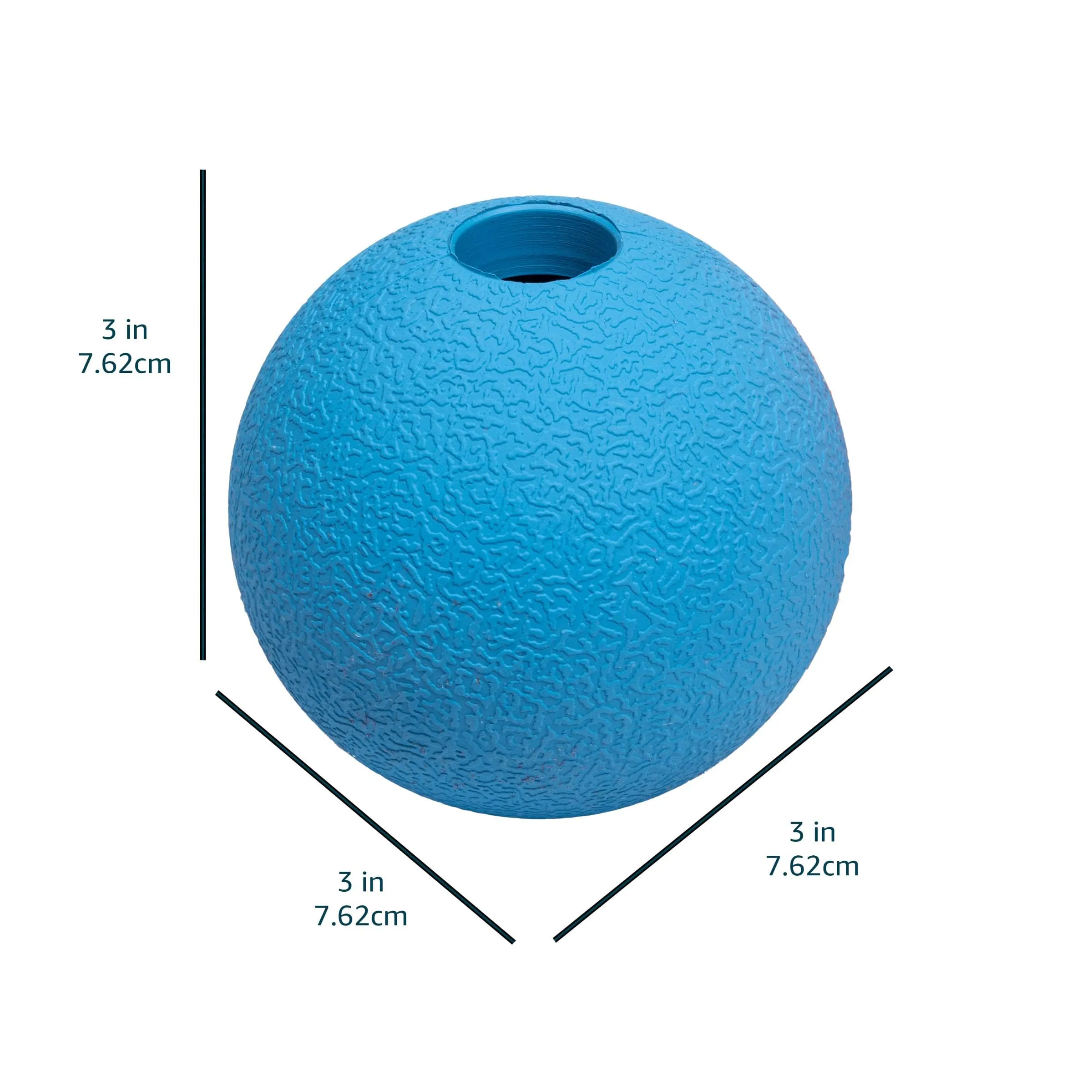 Amazon Basics Palline Giocattolo da Riporto in Gomma per Cani, 7.62 cm, Blu e Arancione (Confezione da 2) - immagine 6