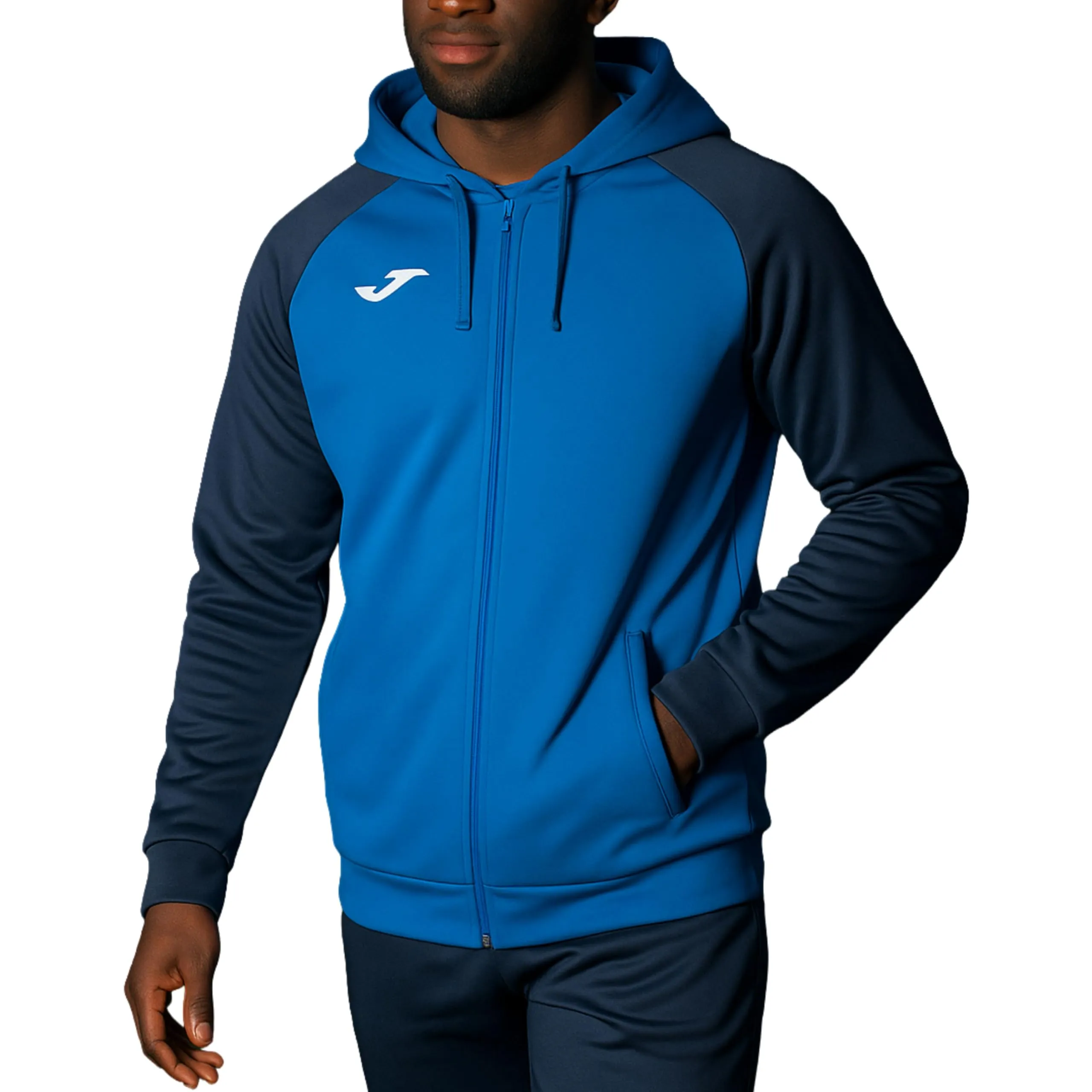 Joma Academy IV Giacca con Cappuccio, Royal Navy, L - immagine 1