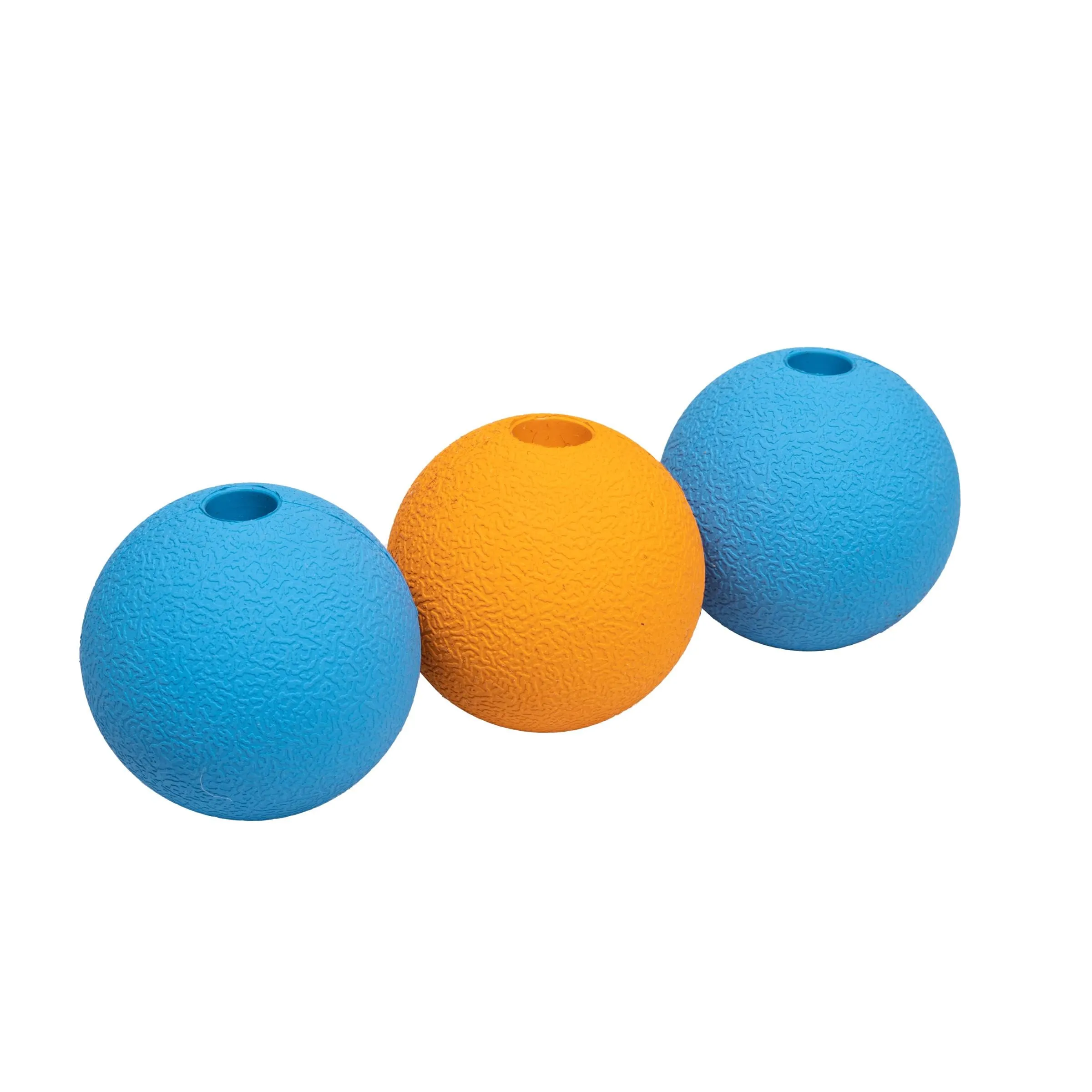 Amazon Basics Palline Giocattolo Supreme in Gomma per Cani, 6.35 cm, Confezione da 3, Blu e Arancione - immagine 1