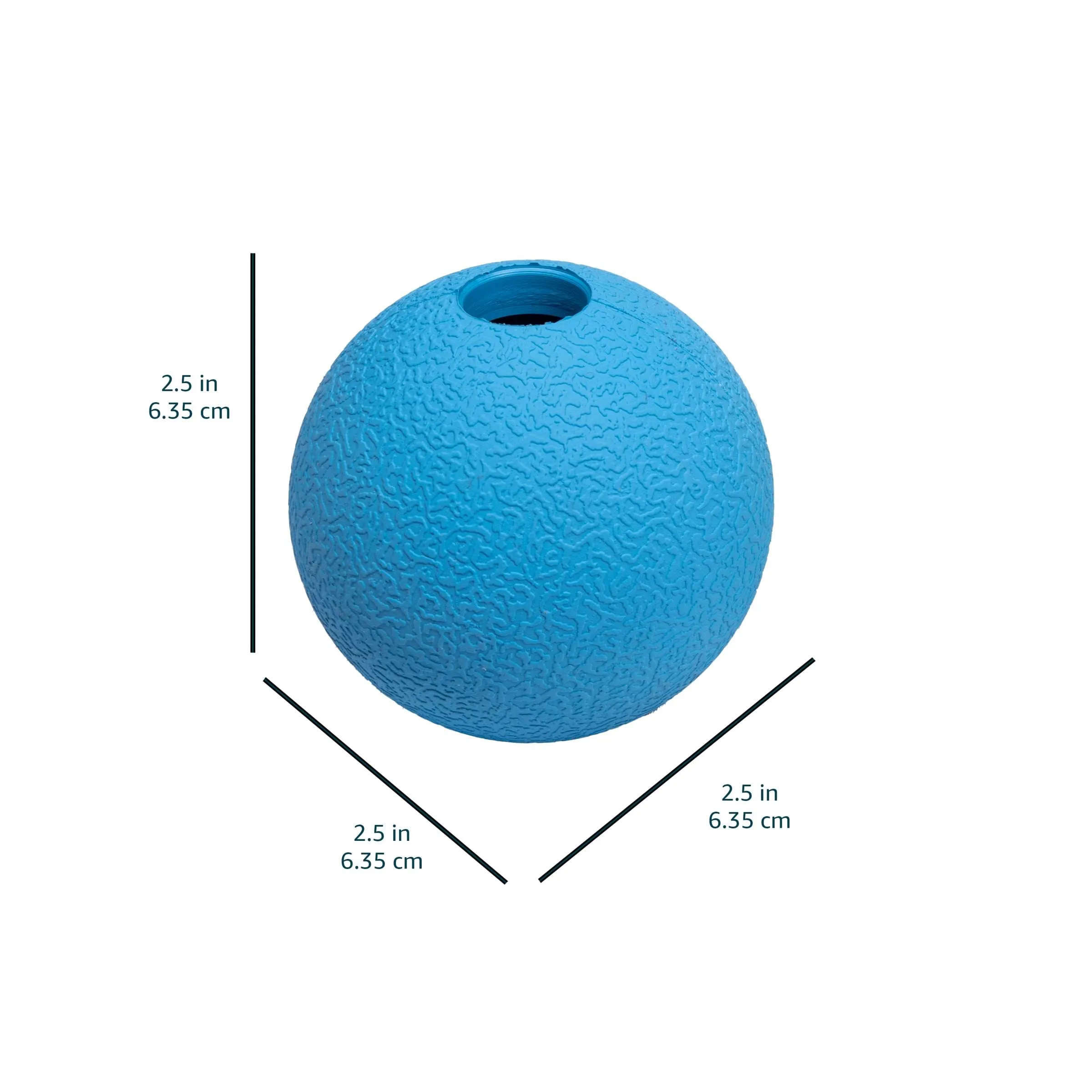 Amazon Basics Palline Giocattolo Supreme in Gomma per Cani, 6.35 cm, Confezione da 3, Blu e Arancione - immagine 4
