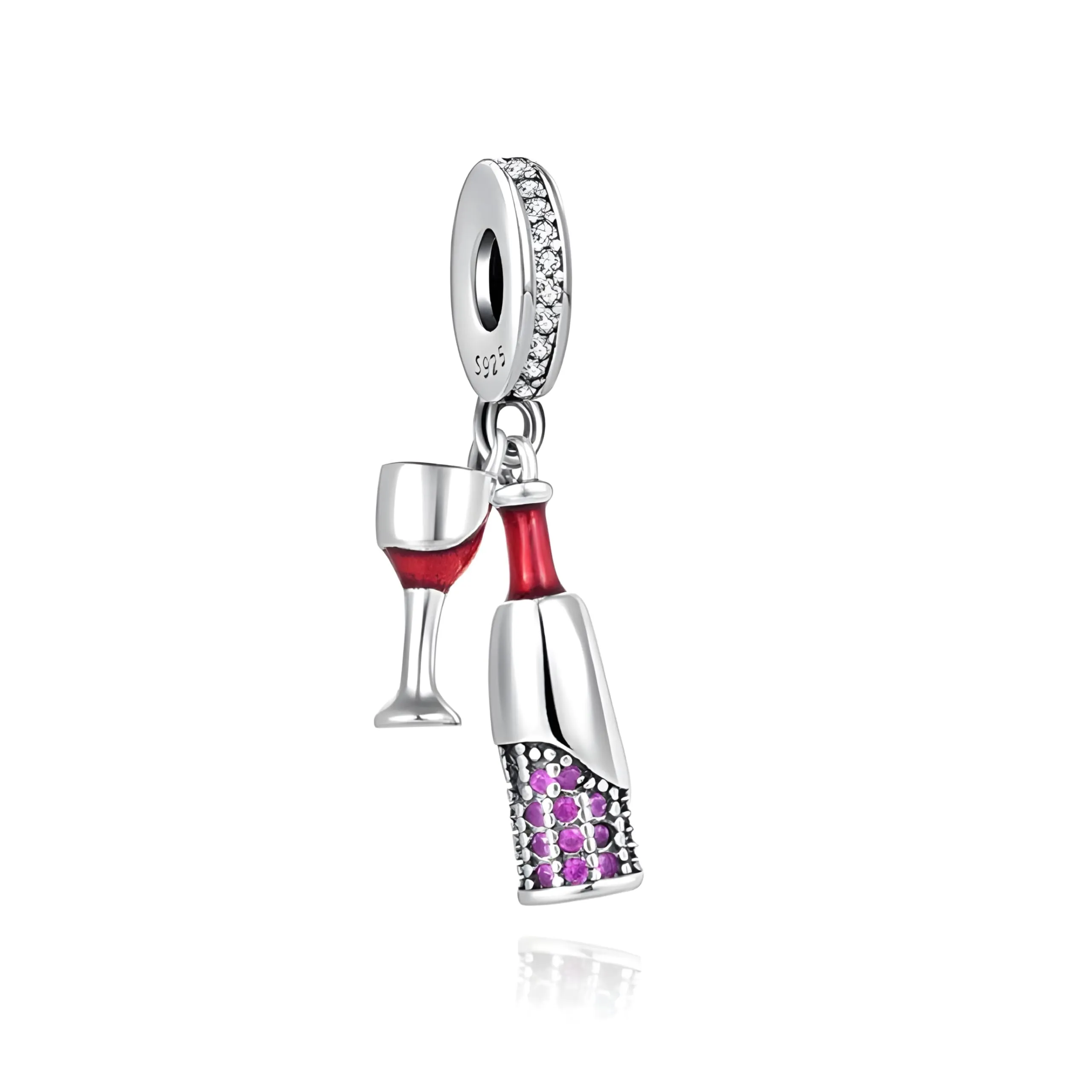 JCaleydo G 100 Charm in Argento Sterling 925 Compatibile con Bracciale Pandora JCB1707 - immagine 1
