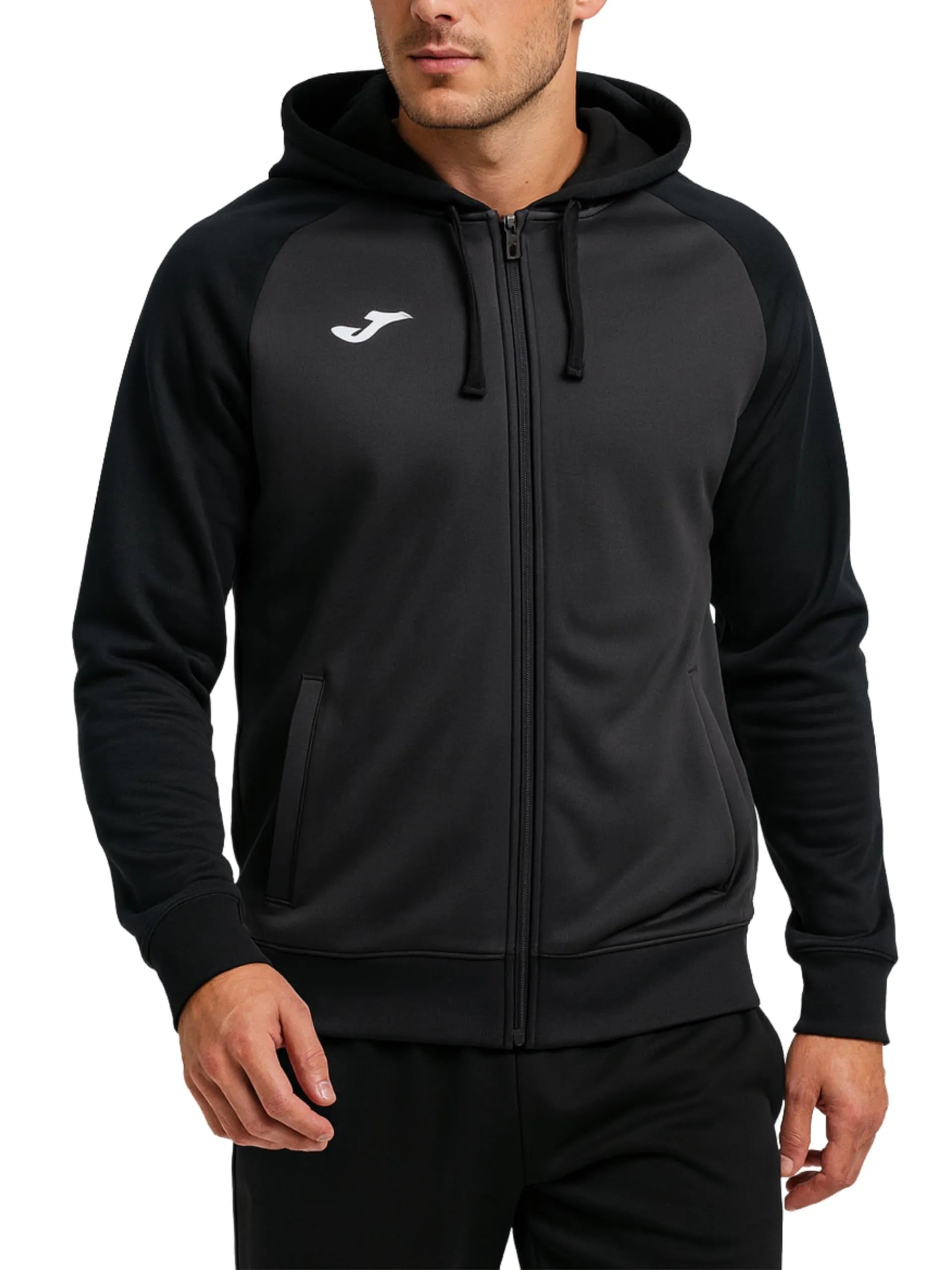Joma Academy IV Giacca con Cappuccio, Antracite - Nero, XL - immagine 1