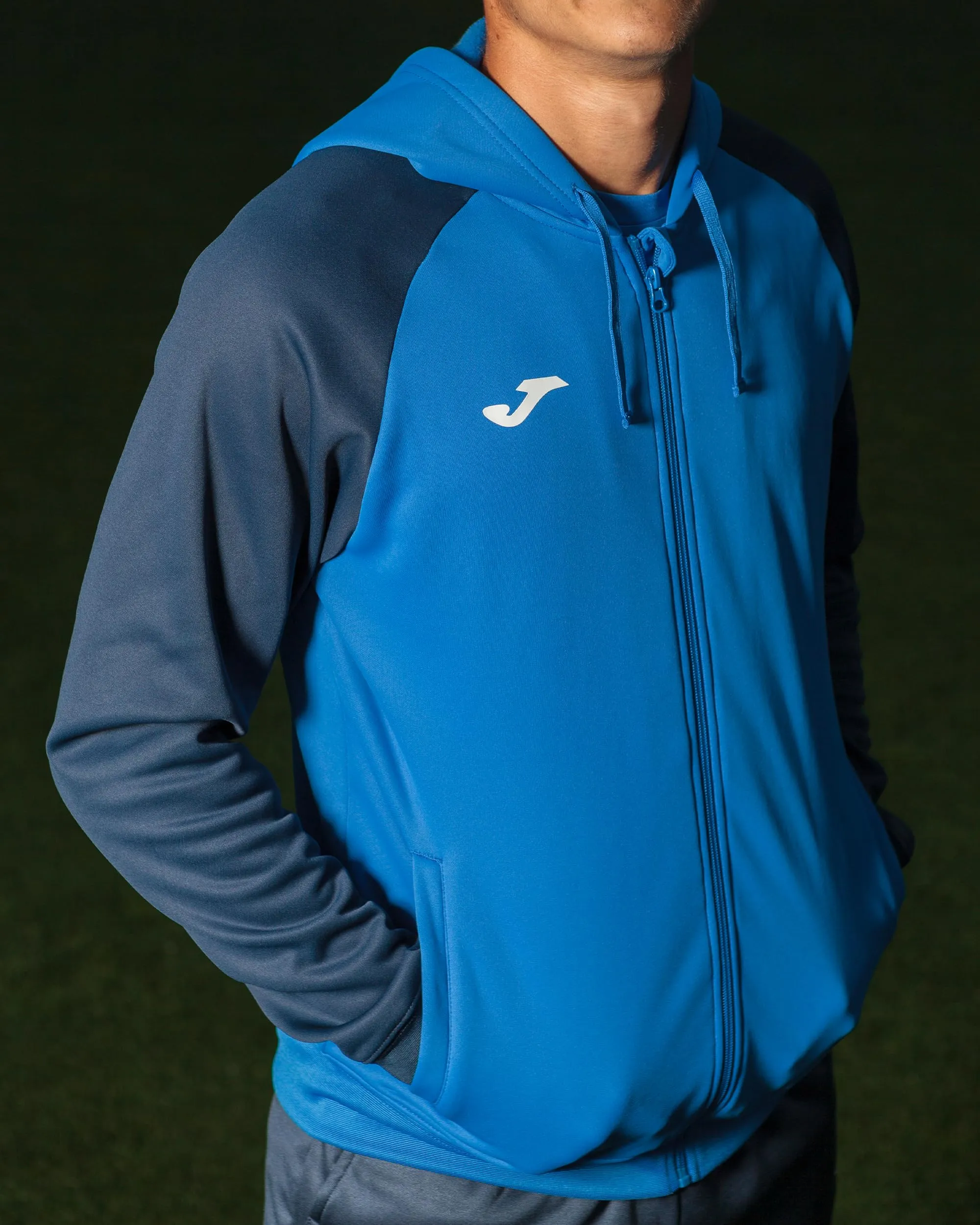 Joma Academy IV Hooded Jacket, Royal Navy, XL - immagine 5