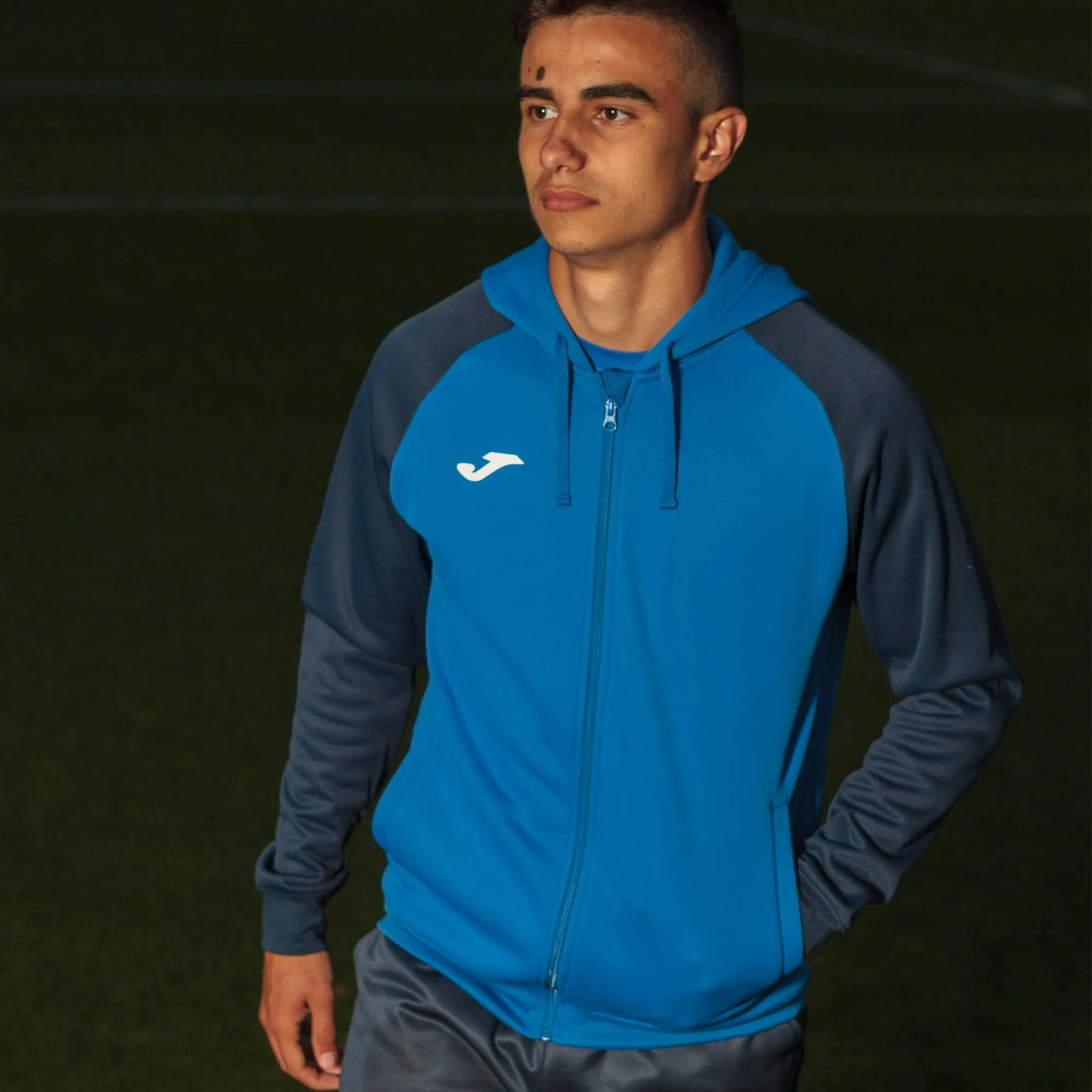 Joma Academy IV Hooded Jacket, Royal Navy, 2XL - immagine 6