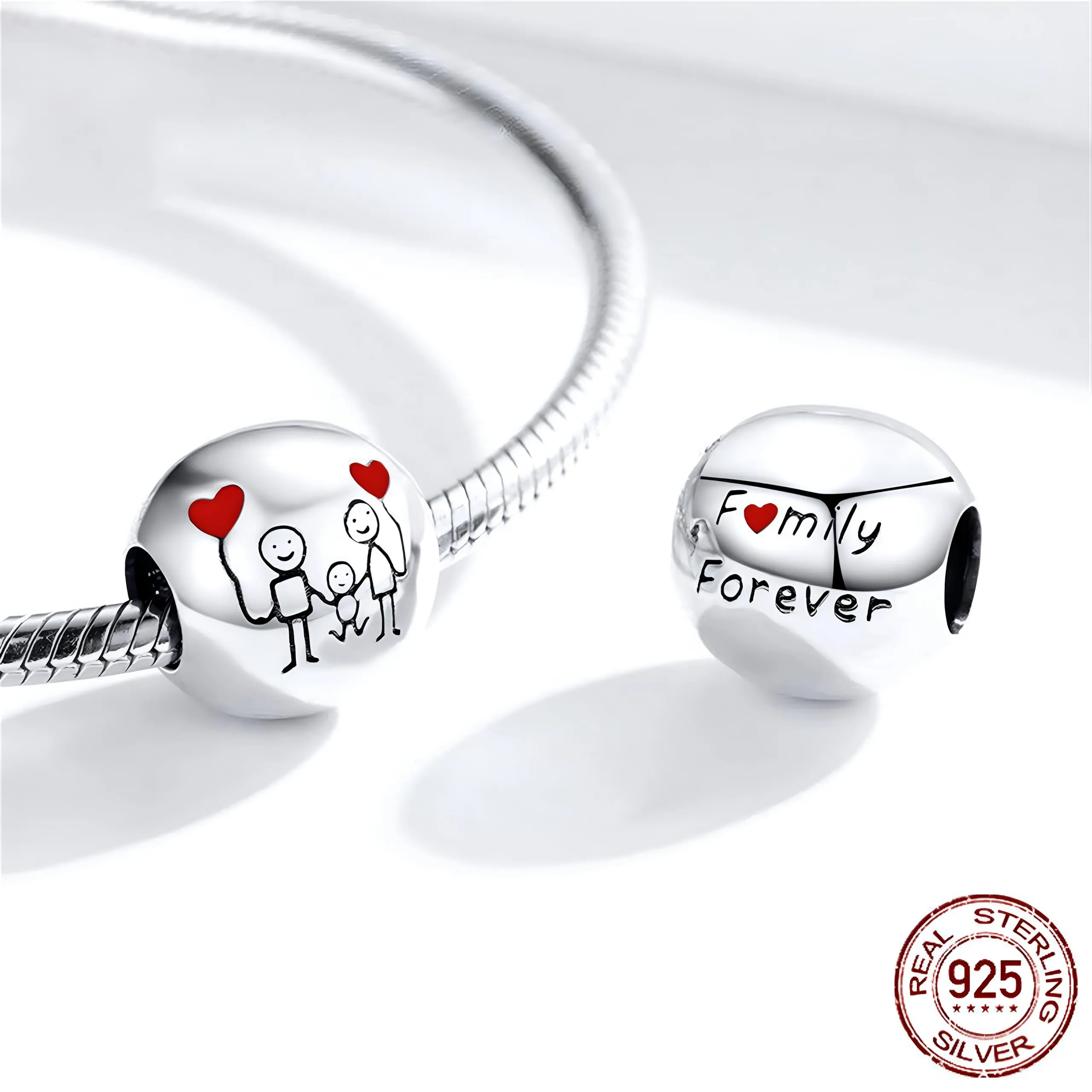 JCaleydo G 15 Charm in Argento Sterling 925 Compatibile con Bracciale Pandora - immagine 2