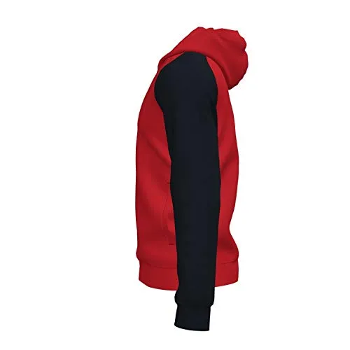 Joma Academy IV Giacca con Cappuccio, Rosso-Nero, M - immagine 6