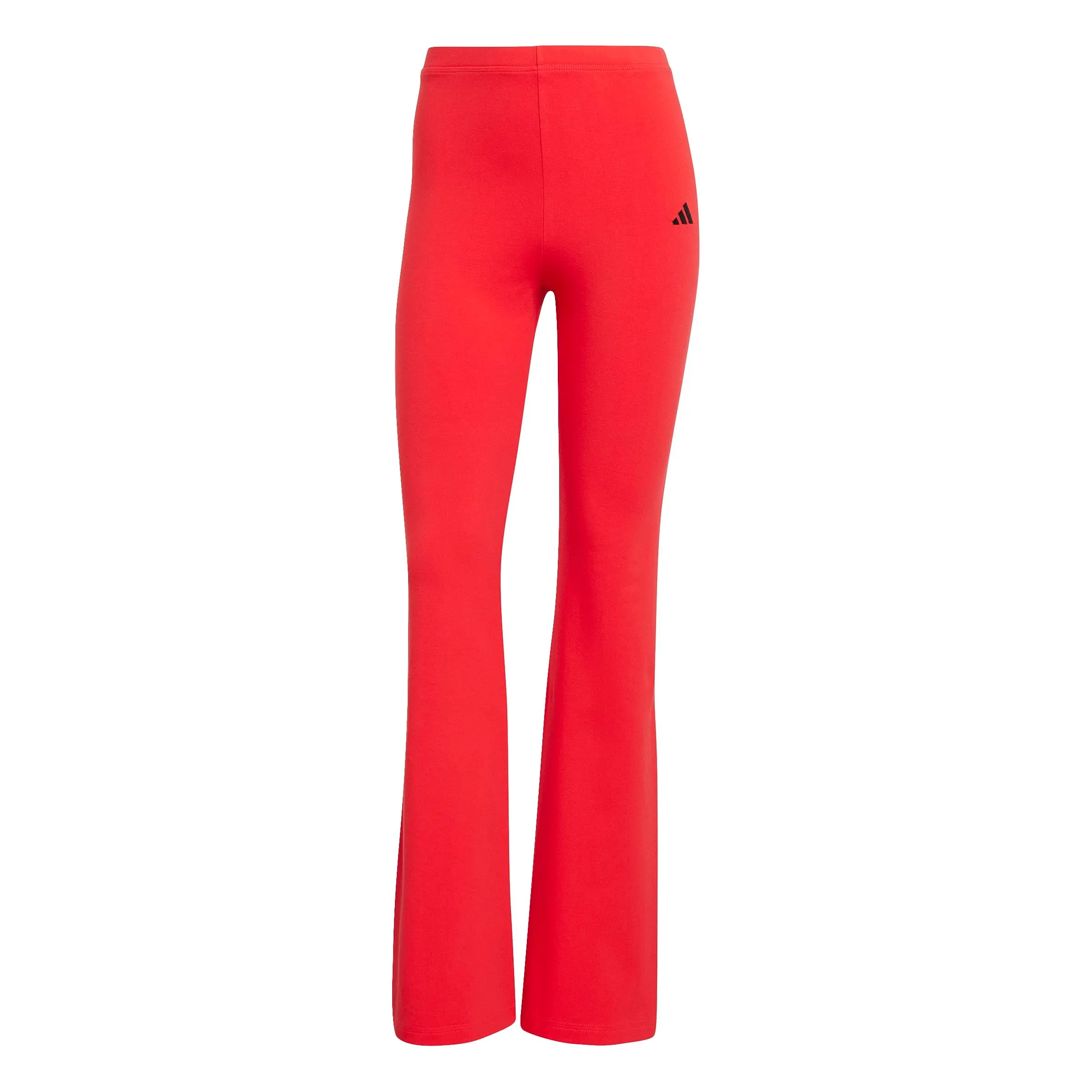 adidas Essentials Small Logo Flared Leggings Tights, Pure Ruby/Black, L - immagine 1