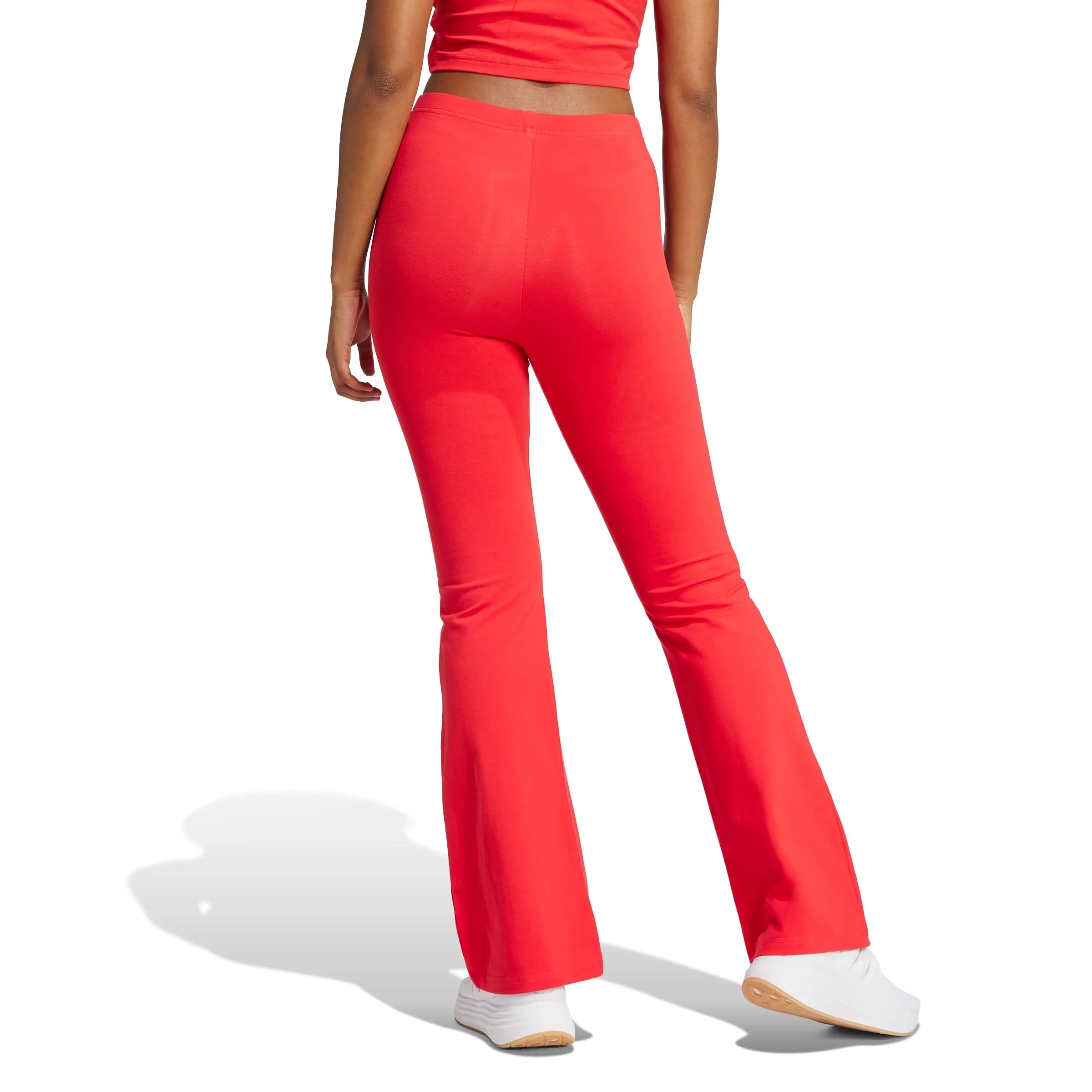 adidas Essentials Small Logo Flared Leggings Tights, Pure Ruby/Black, M - immagine 2