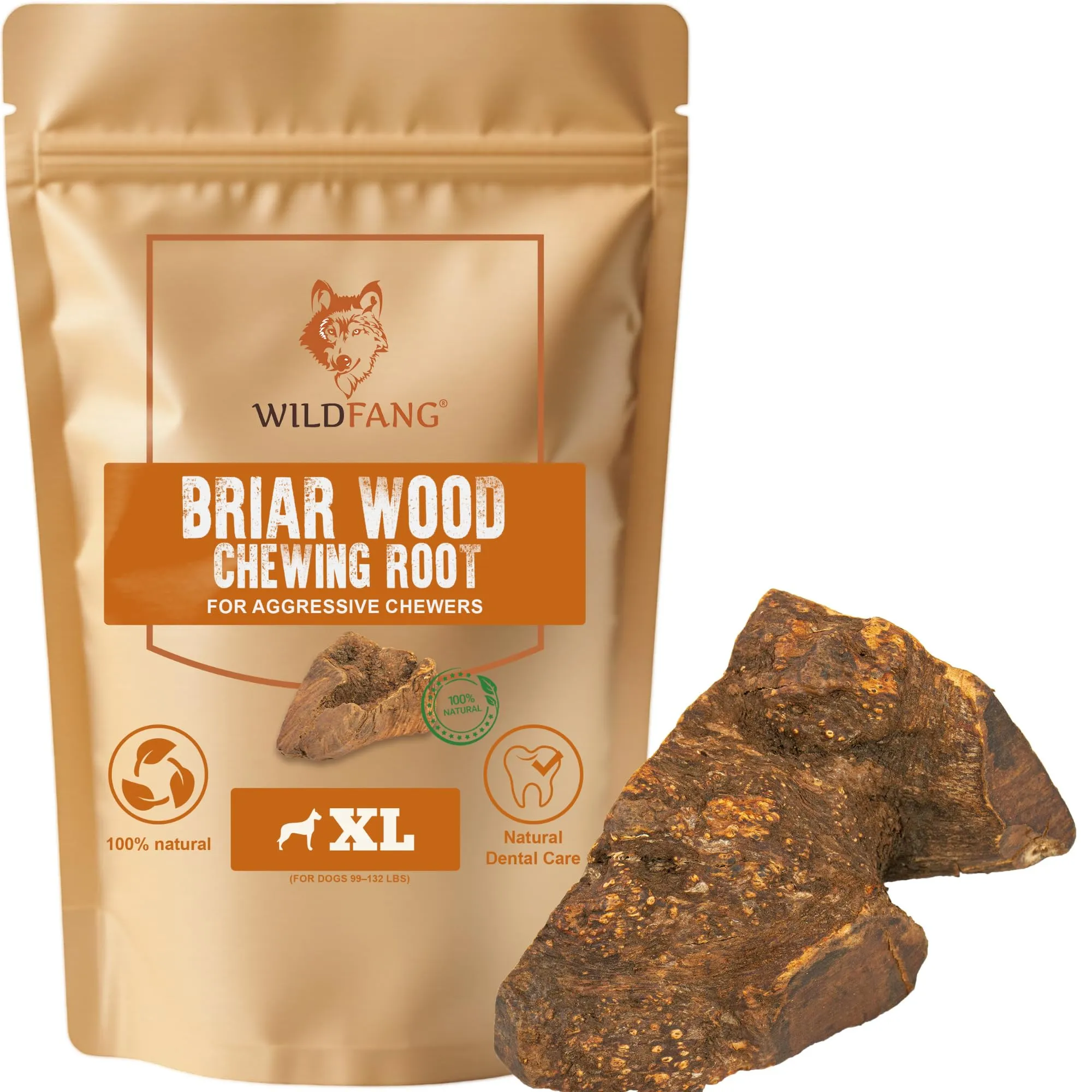 Wildfang Radice di Erica Arborea per Cani, Taglia XL (45–60 kg), 1 pz - immagine 1