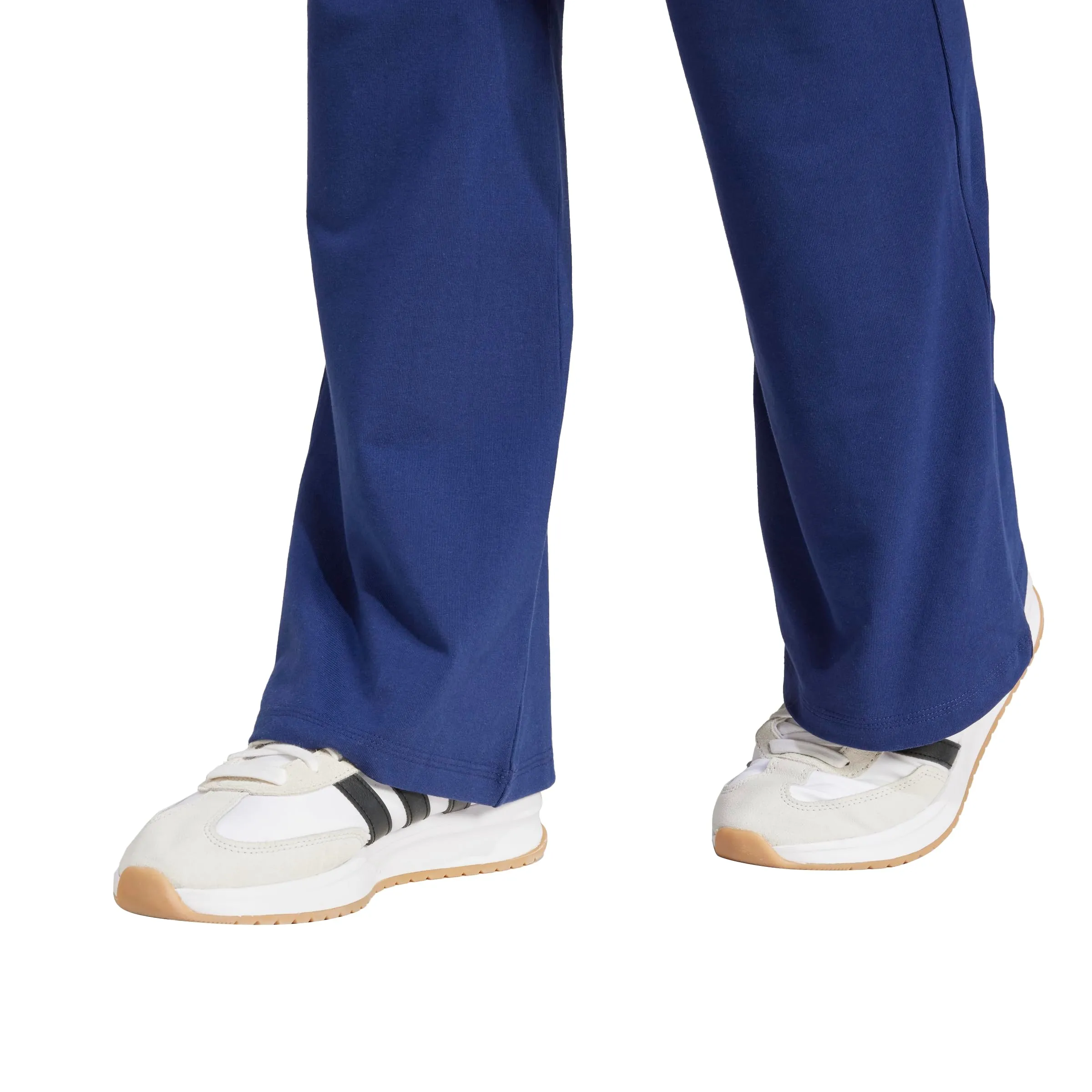 adidas Essentials Small Logo Flared Leggings, Blu Scuro / Bianco, XXL - immagine 5