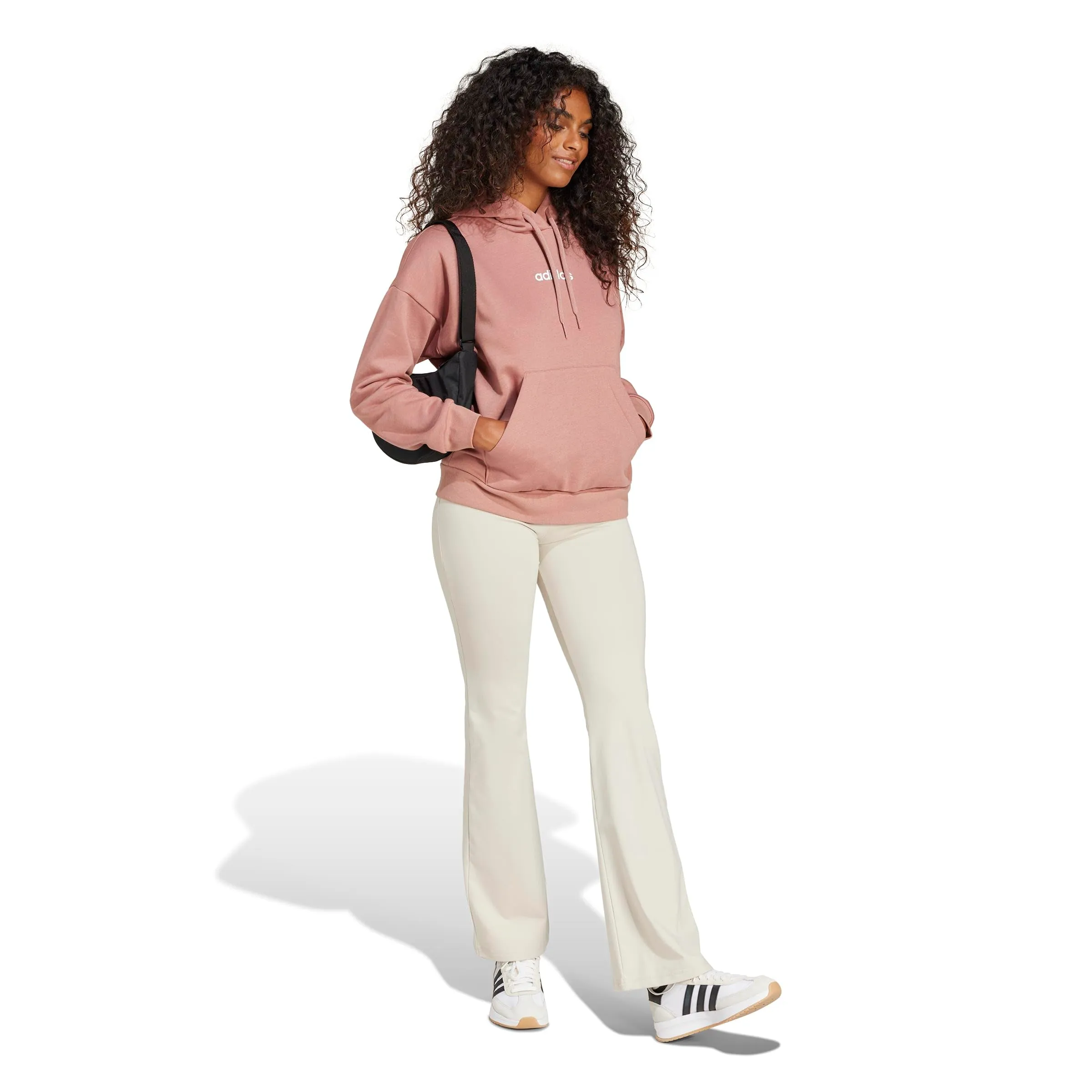 adidas Essentials Small Logo Flared Leggings Tights, Wonder Alumina/White, XL - immagine 6