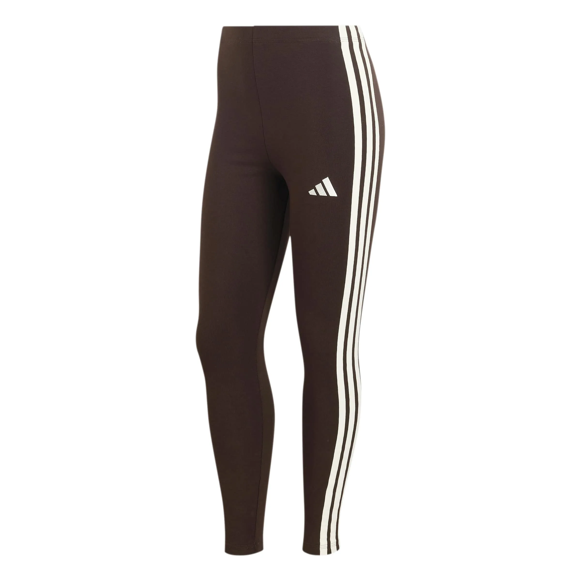 adidas Women's Essentials 3-Stripes Cotton Leggings Aurora Coffee/Ivory XL - immagine 1