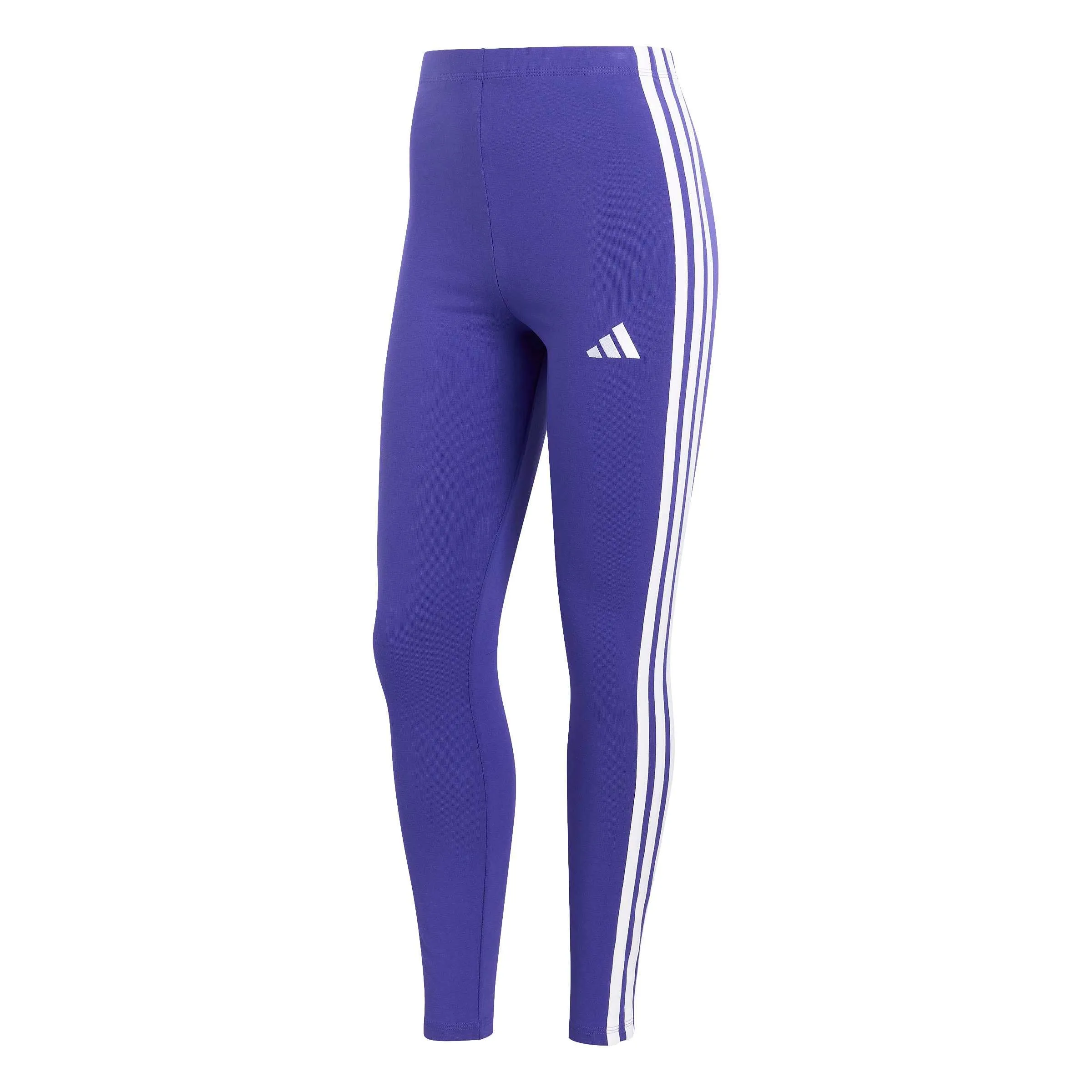 adidas Women's Essentials 3-Stripes Cotton Leggings - Pure Purple/White - S - immagine 1