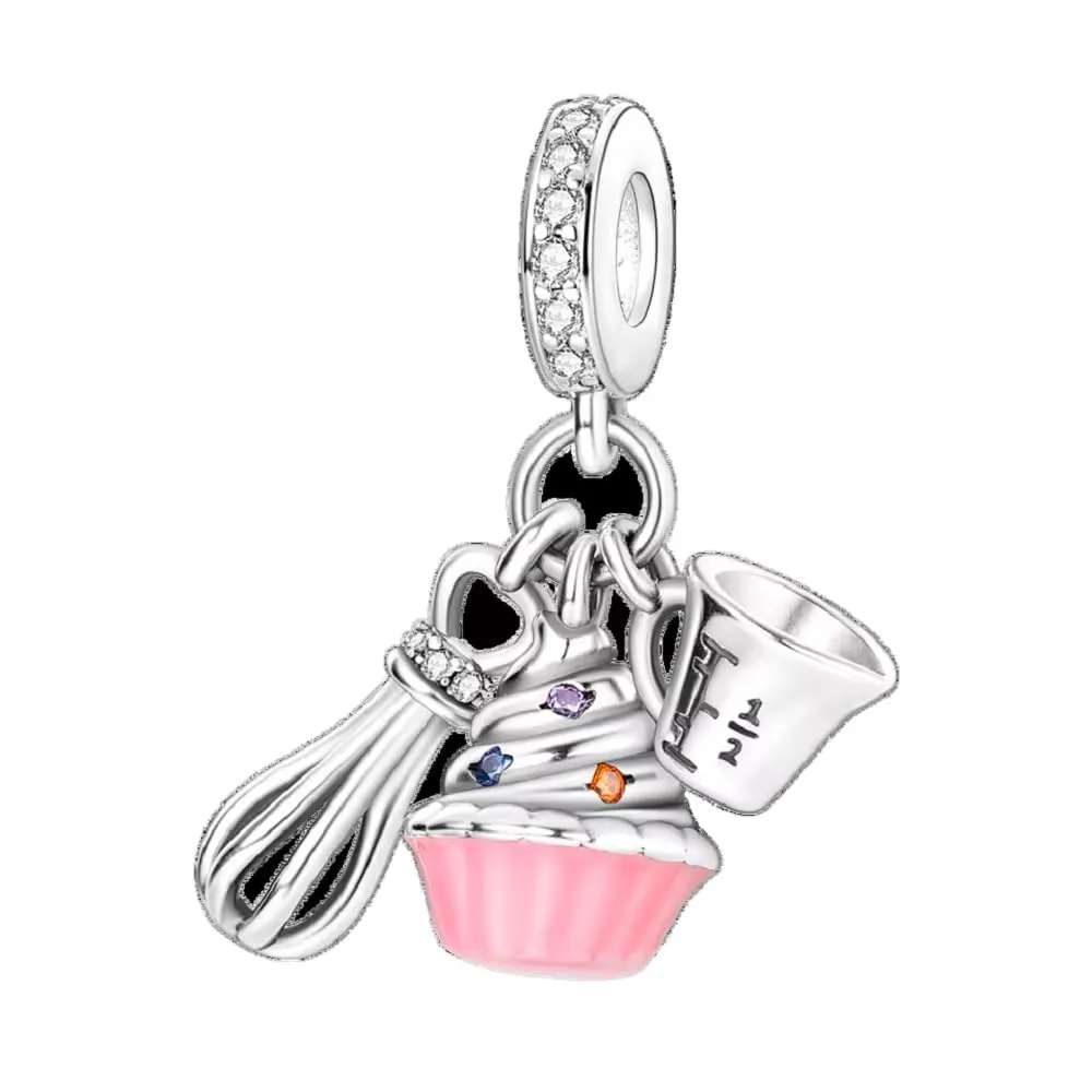 JCaleydo Charm in Argento Sterling 925 con Zirconie Sintetiche, Compatibile con Pandora, G283 - immagine 1