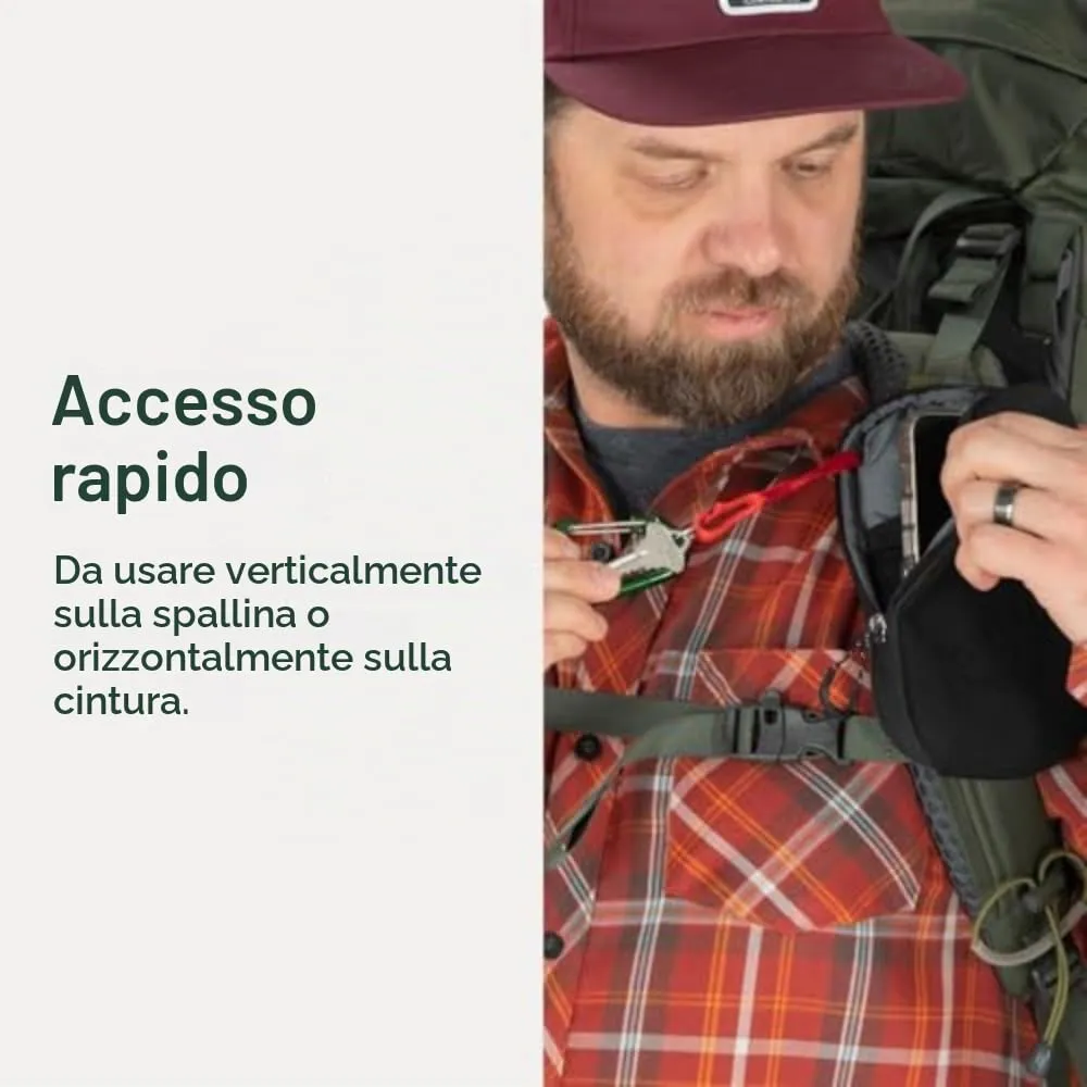 Osprey Pack Pocket Organizzatore imbottito, 1L, Black - immagine 4