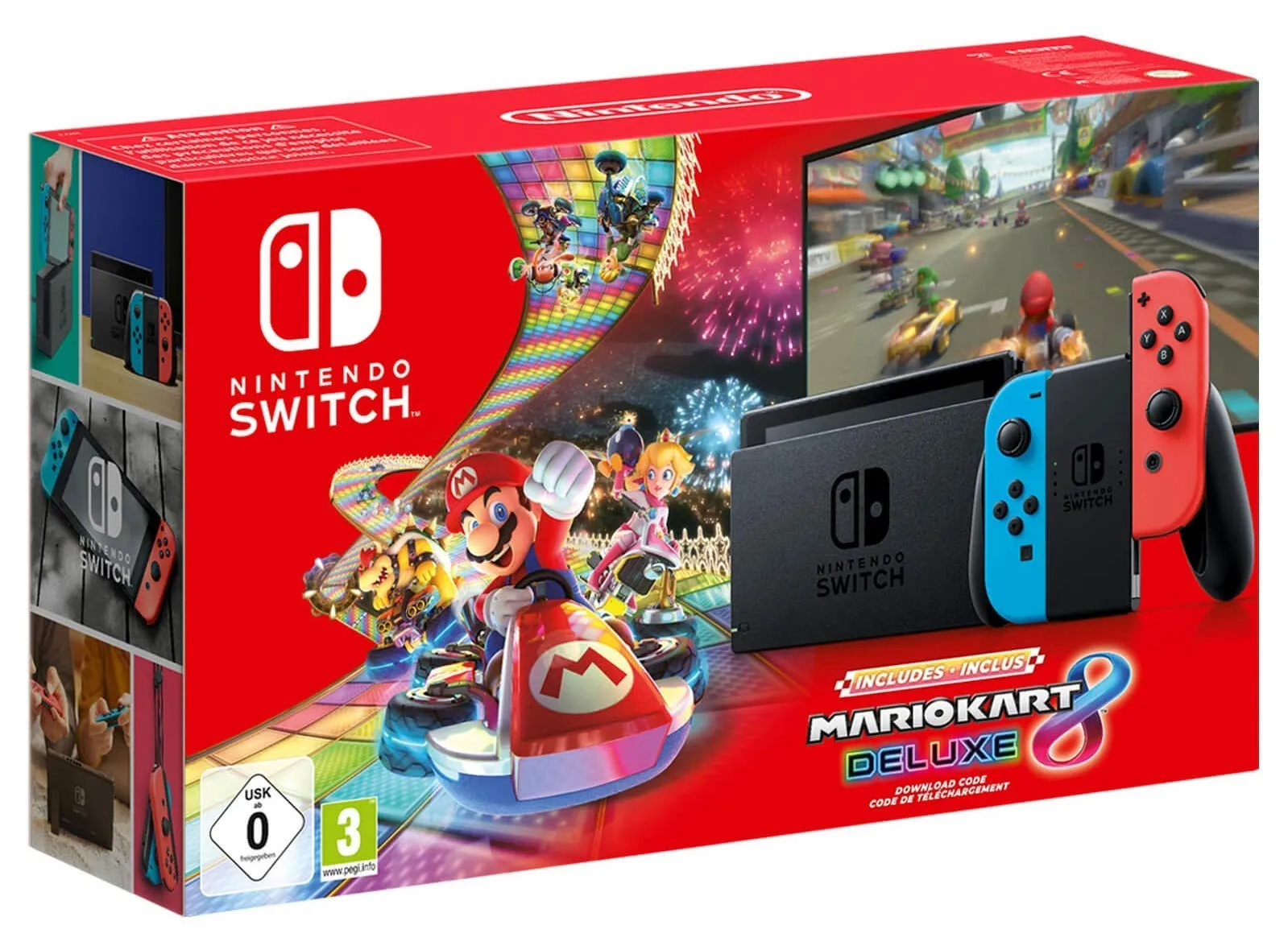 Nintendo Switch Mario Kart 8 Deluxe Bundle 2019 (Download Code) Limited Edition - immagine 1