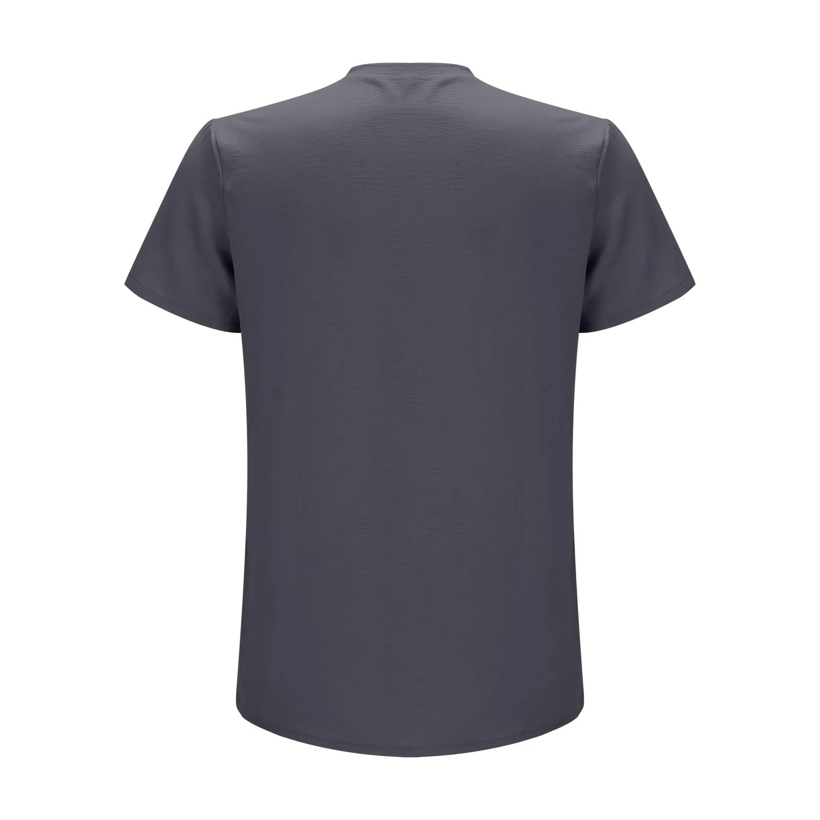 Generico Camicia Coreana Uomo Scacchi Grey M - immagine 4