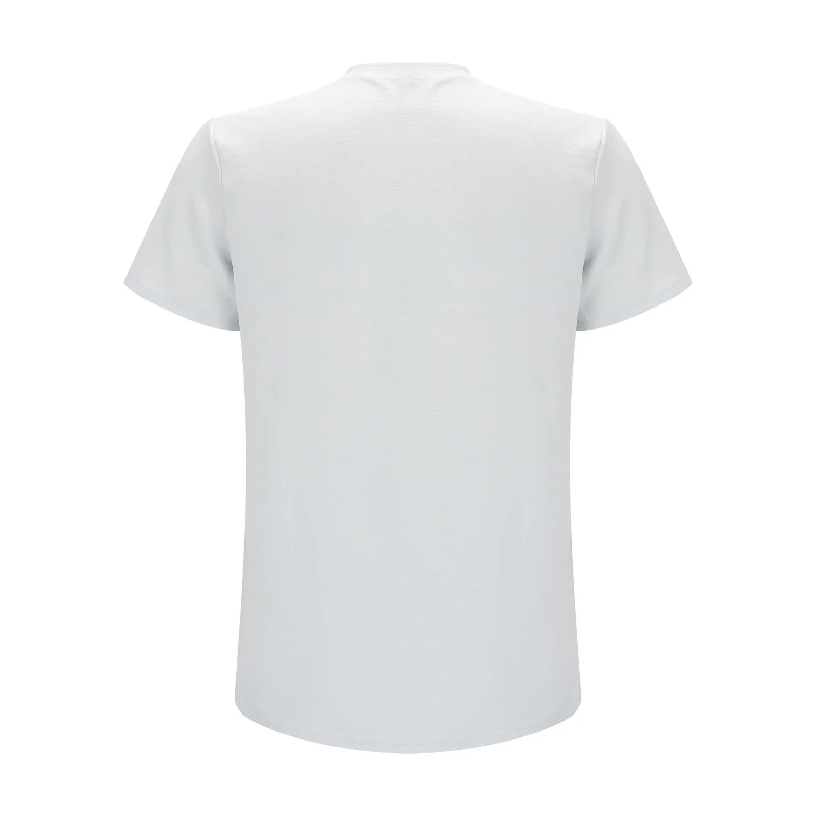 Generico Magliette in Cotone Uomo Nere Scollo V e Camicie in Lino, Jeans e Raso Slim Fit - immagine 4