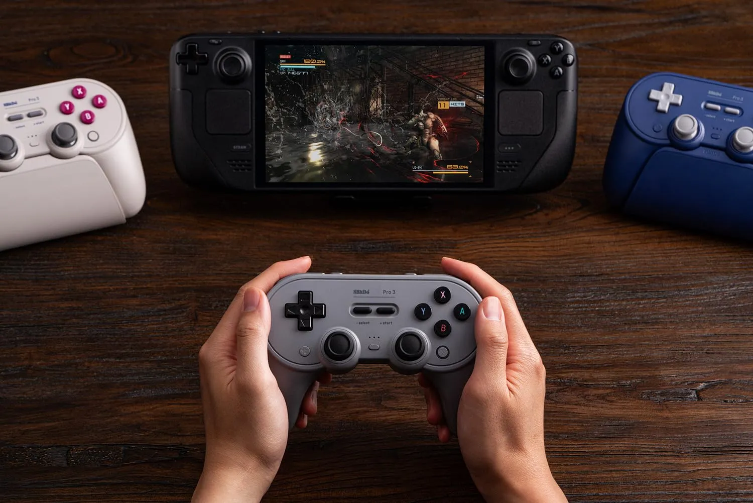8BitDo Pro 3 Bluetooth Controller for Switch, Switch 2, Windows, Apple, SteamOS, Android - Gray - immagine 7