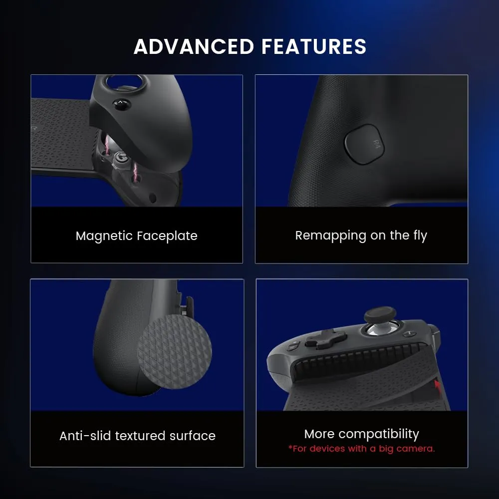 GameSir G8 Plus Bluetooth Controller for Switch, iOS, Android, Tablet - Hall Effect Joysticks and Triggers - immagine 6