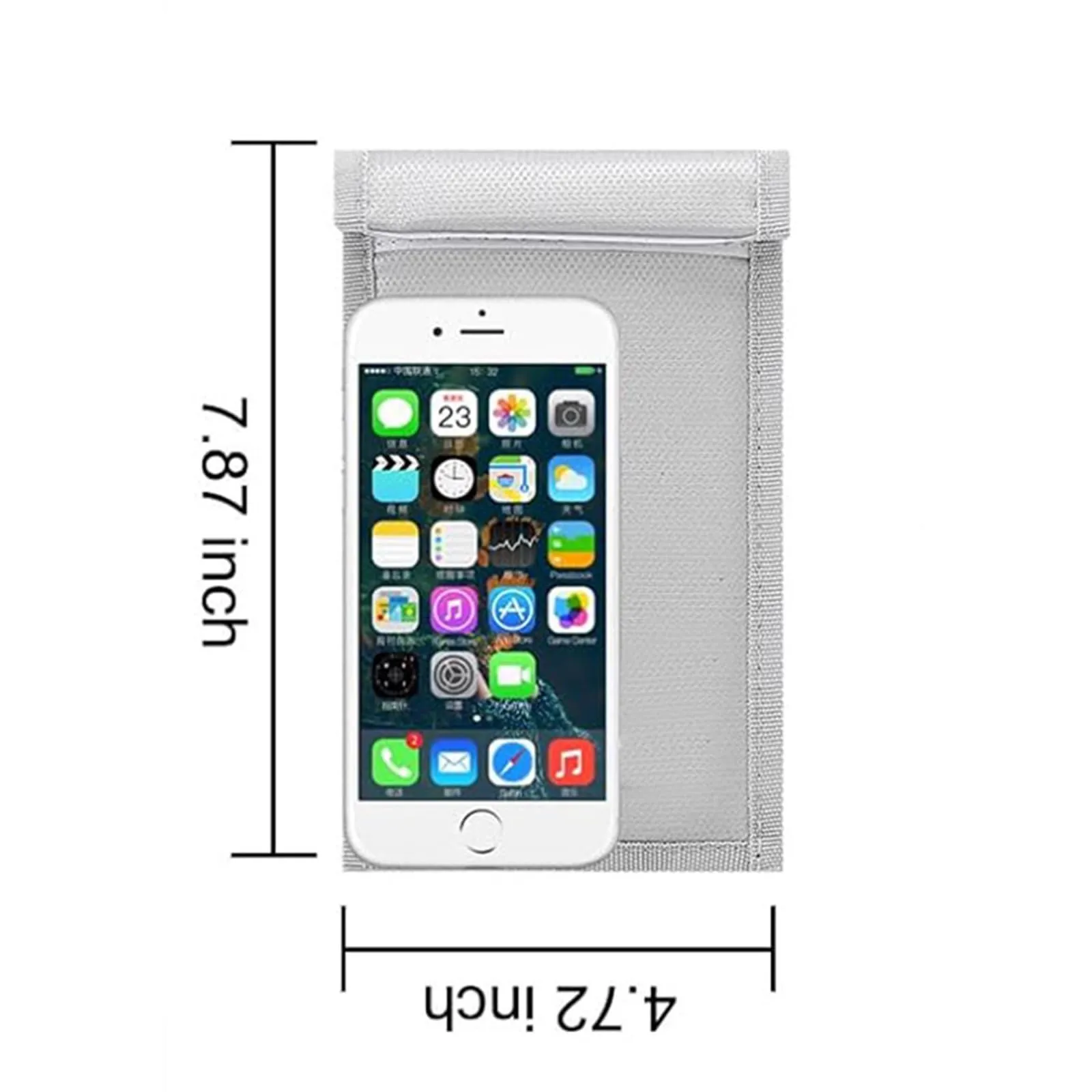 ELLENNE Borsa Faraday Schermata RFID, GPS, WiFi, 5G Smartphone Ignifuga, Extra Small (14 x 9 cm) - immagine 2