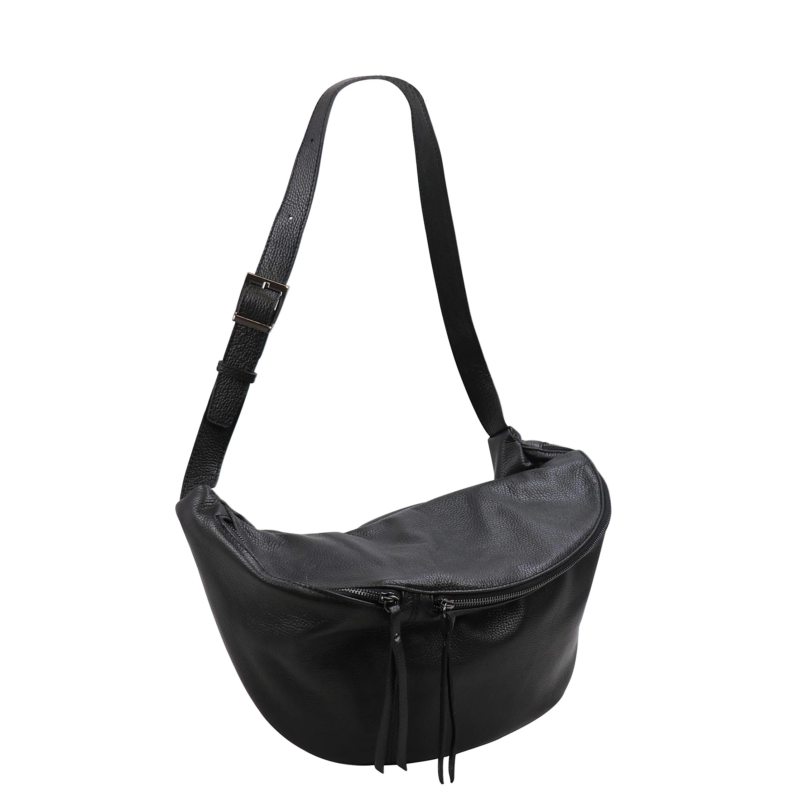 SH Leder Daniela G768 Marsupio in Pelle Nero, 49 x 28 cm - immagine 3