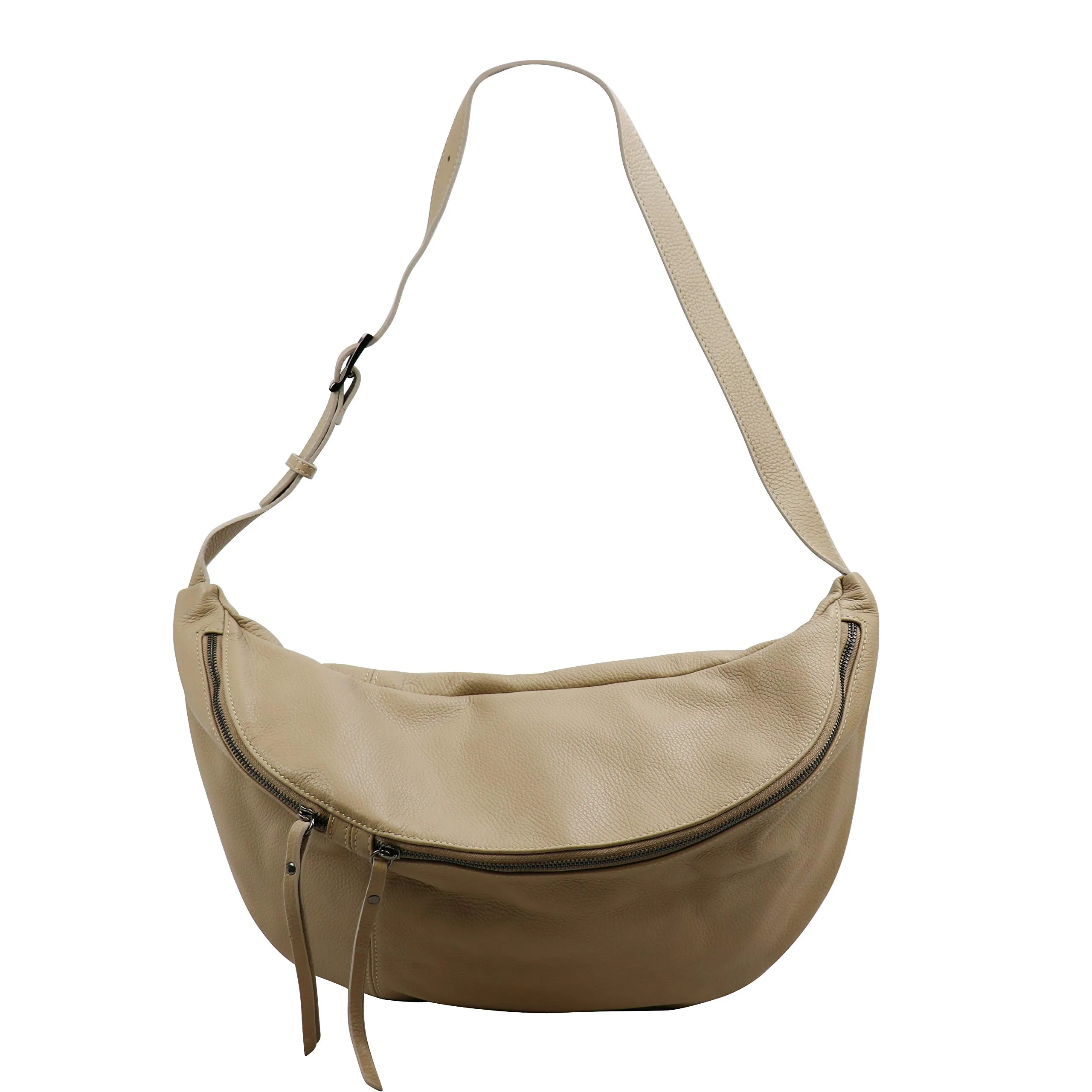 SH Leder Borsa da cintura in vera pelle Daniela G768, Grande, 49 x 28 cm - immagine 2
