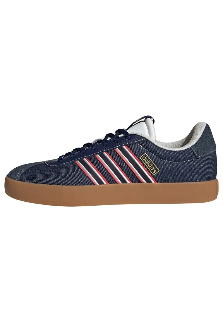 Adidas VL Court 3.0 Shoes, Dark Blue/Aurora Ink/Core White, 45 1/3 EU - immagine 1