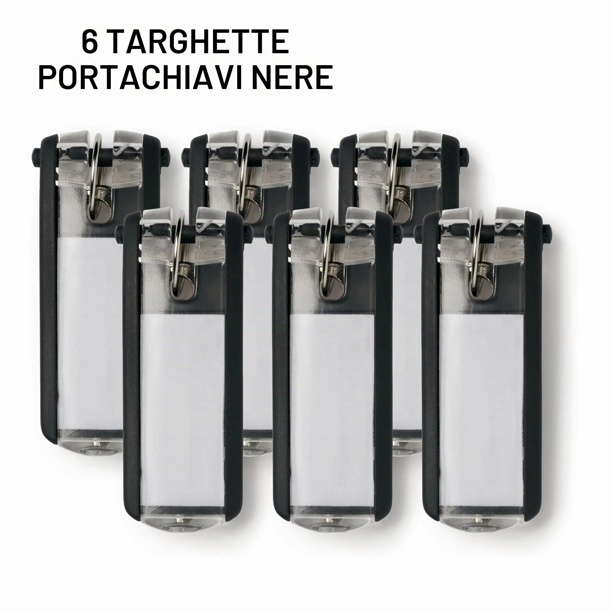 Durable Key Clip Portachiavi, 6 Pezzi, Nero, 195701 - immagine 9