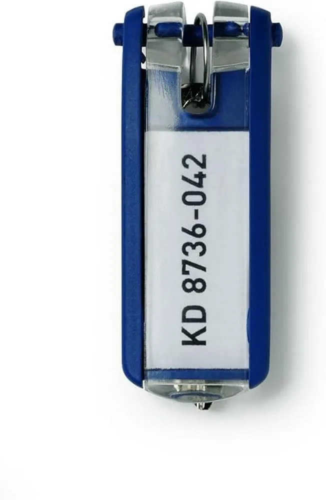 Durable 195700 Portachiavi Key Clip, 6 Pezzi, Colori Assortiti - immagine 2
