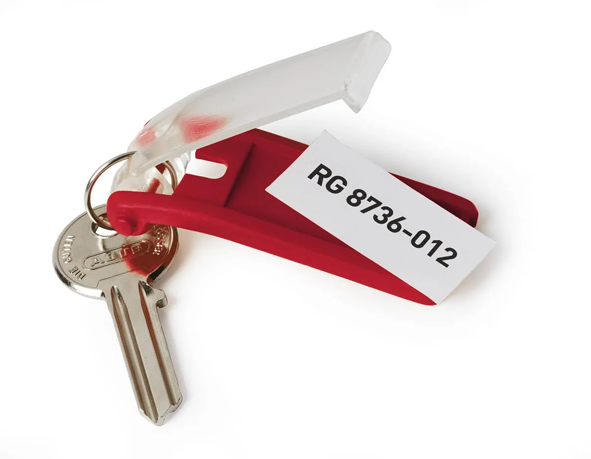 Durable 195700 Portachiavi Key Clip, 6 Pezzi, Colori Assortiti - immagine 3