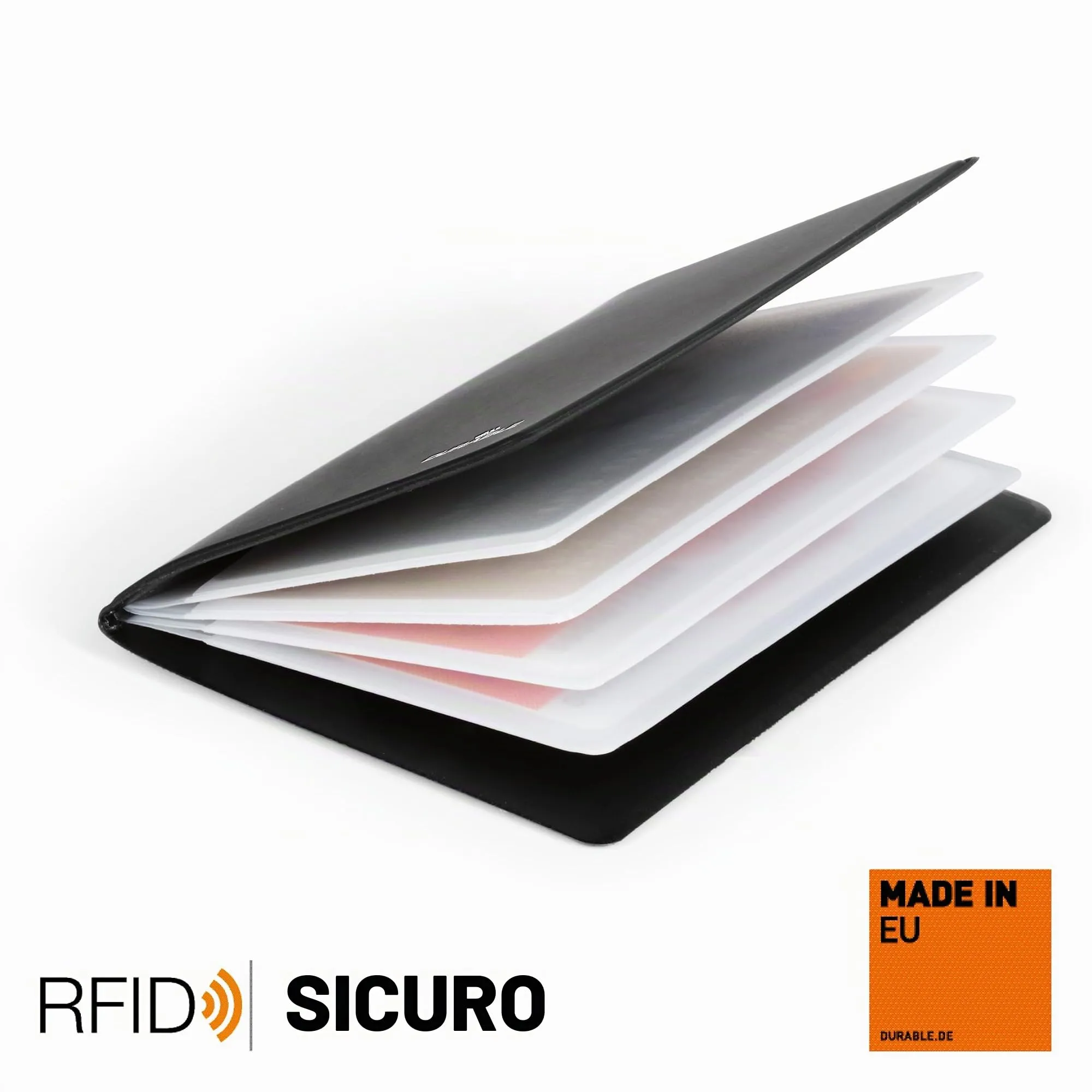 Durable Porta carte di credito RFID Secure, 8 tessere, Carbone, 230958 - immagine 5