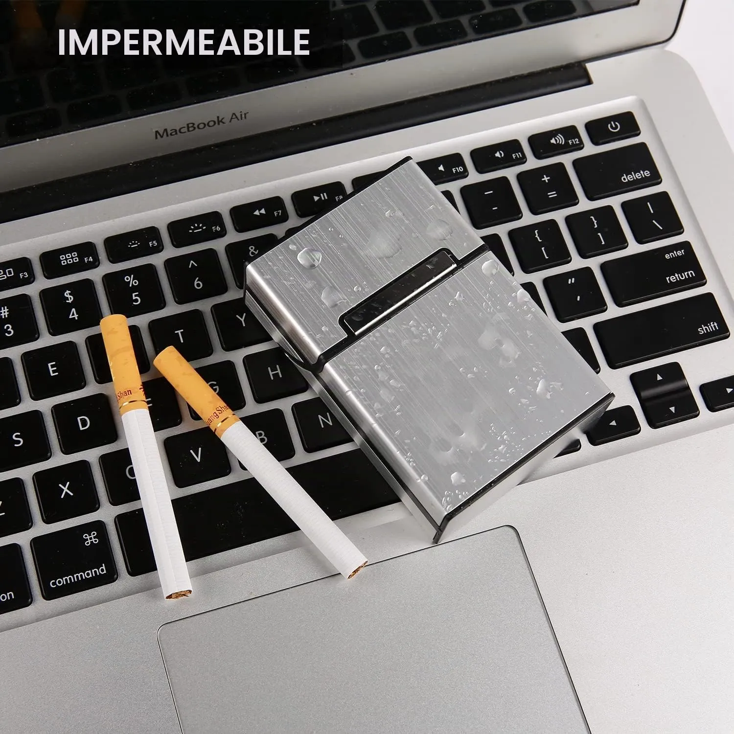 Sgehai Portasigarette in Alluminio con Chiusura Magnetica per 20 Sigarette, Set da 3 - immagine 3