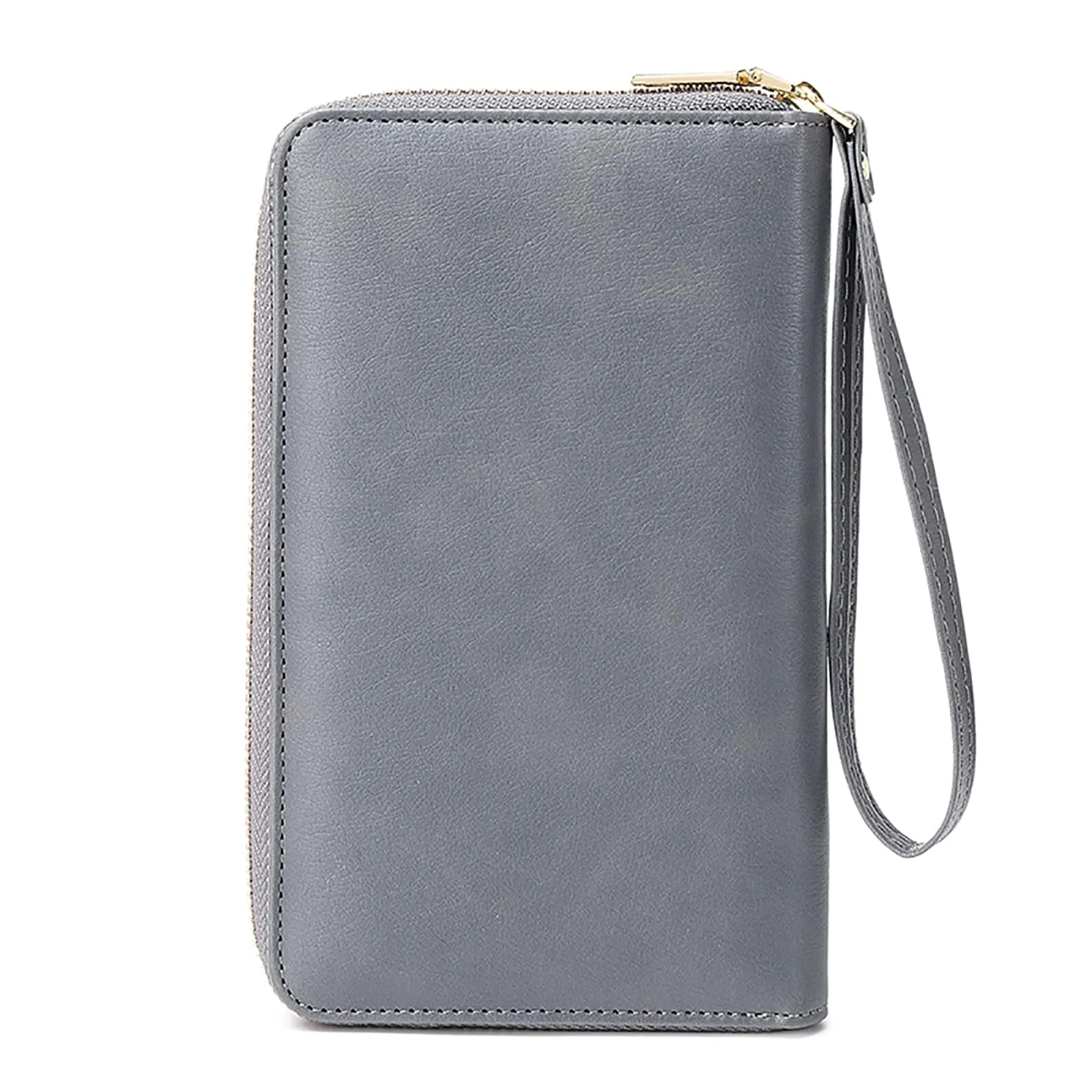 Toctax Custodia per passaporto in pelle con blocco RFID, grigio, 19 x 11.5 x 2 cm - immagine 4