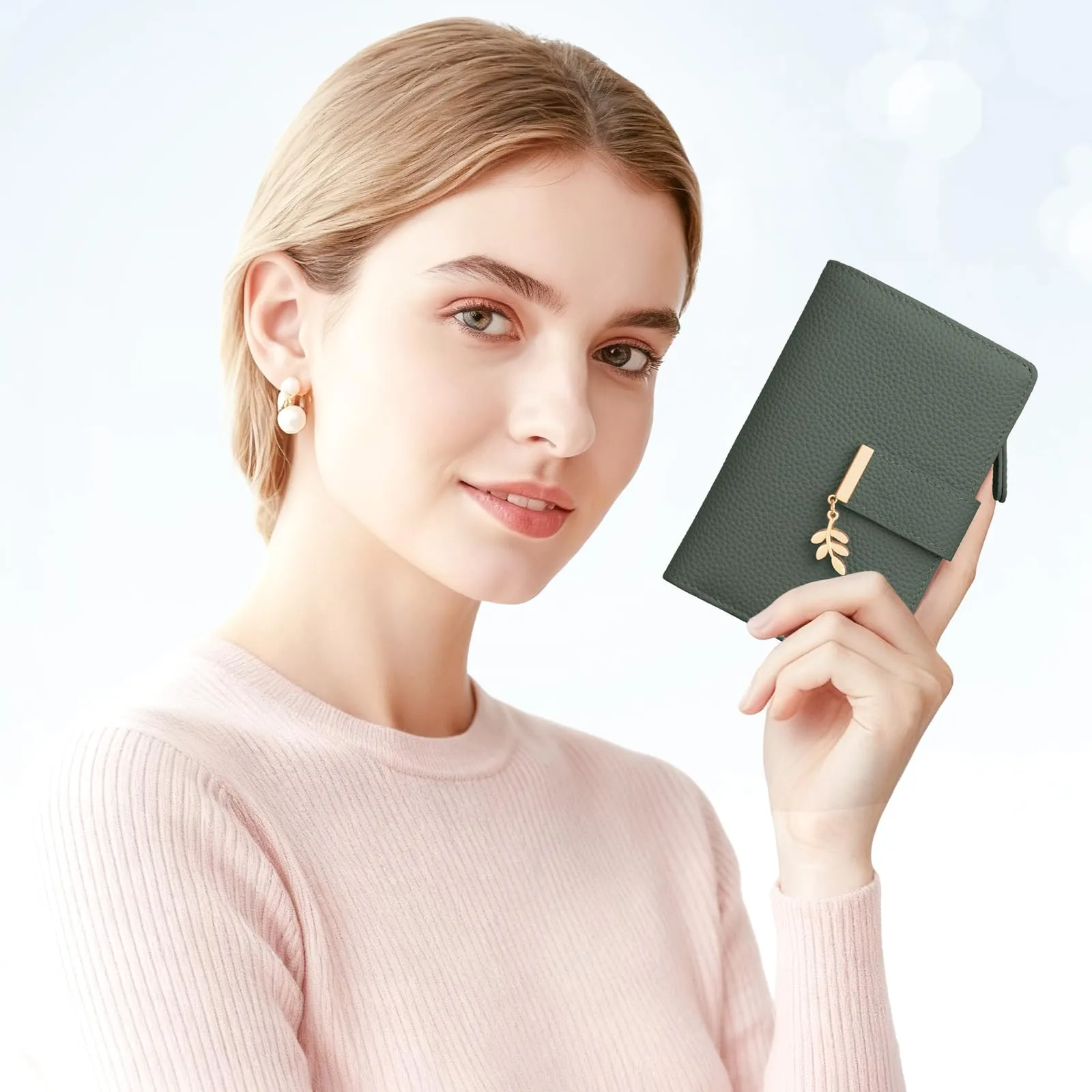 LUROON Portafoglio Medio Donna in Pelle con Blocco RFID - immagine 2