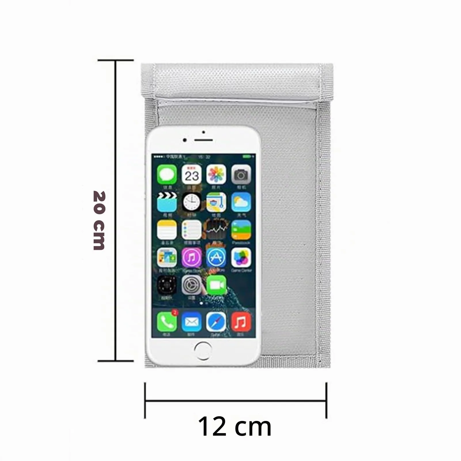ELLENNE Borsa Faraday Schermata RFID, GPS, WiFi, 5G per Smartphone, Ignifuga, Small (20 x 11 cm) - immagine 2