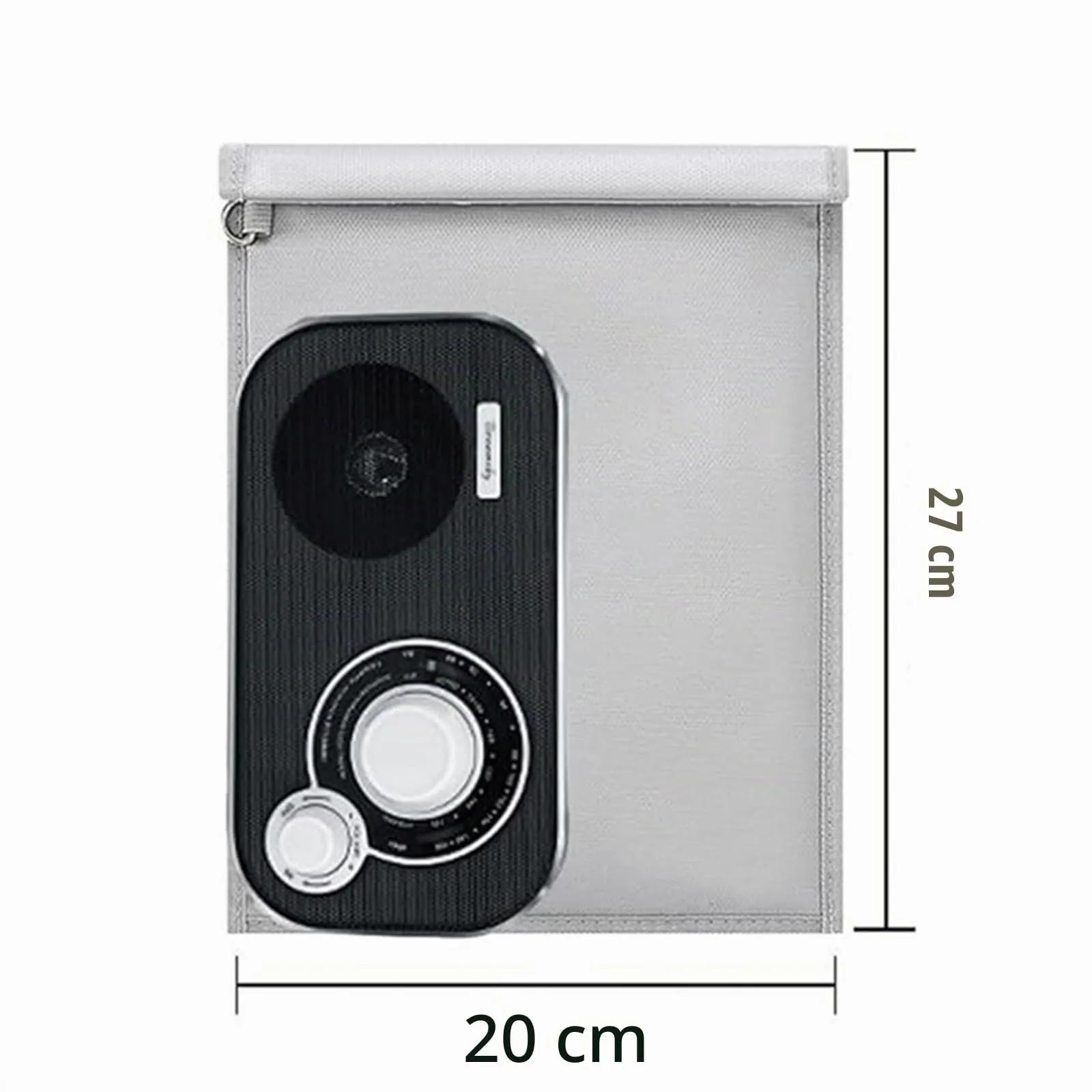 ELLENNE Borsa Faraday Schermata RFID GPS WiFi 5G Smartphone Ignifuga, Medium (27 x 20 cm) - immagine 2