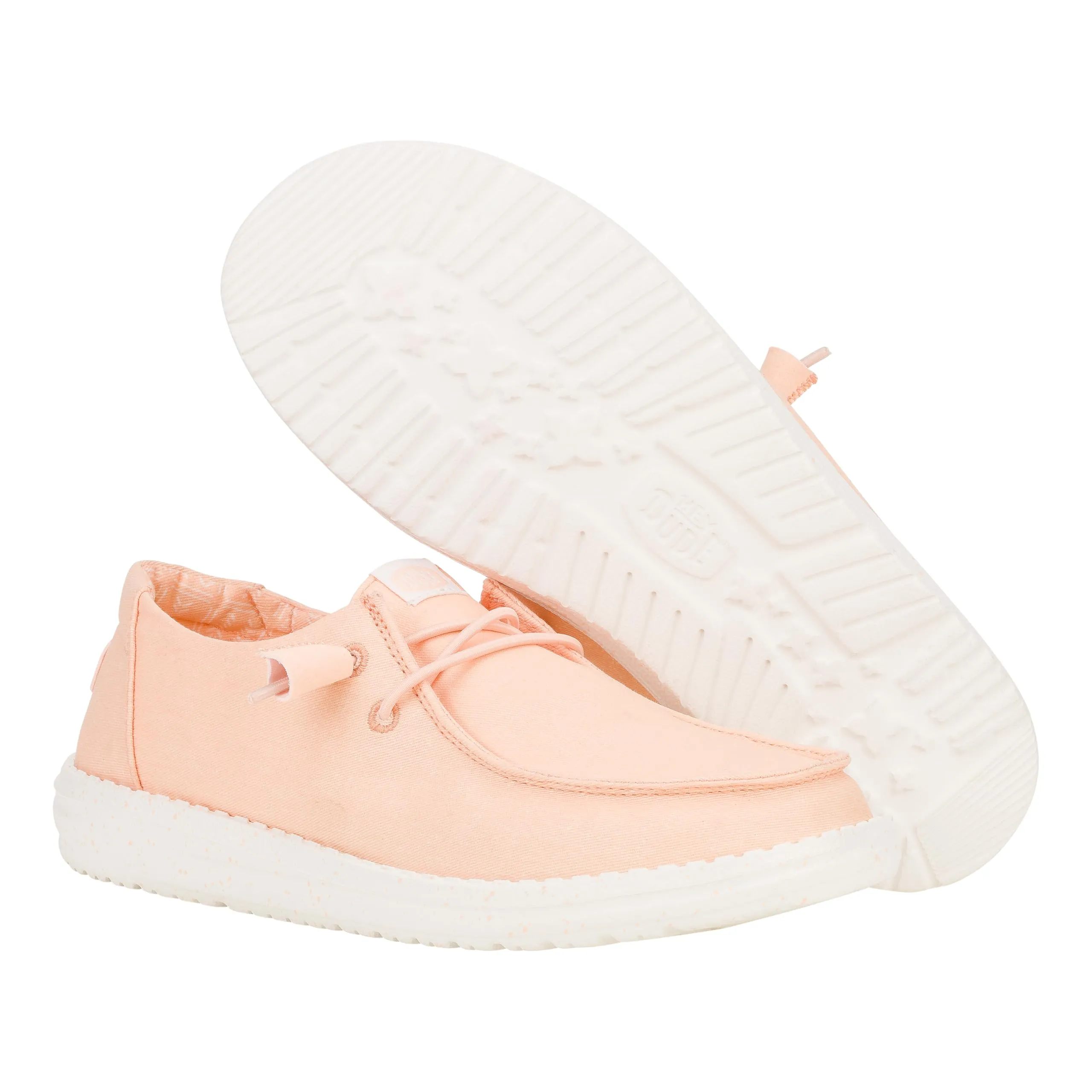Hey Dude Wendy Chambray Women's Lace-Up Moccasins, Pesca, 38 EU - immagine 4