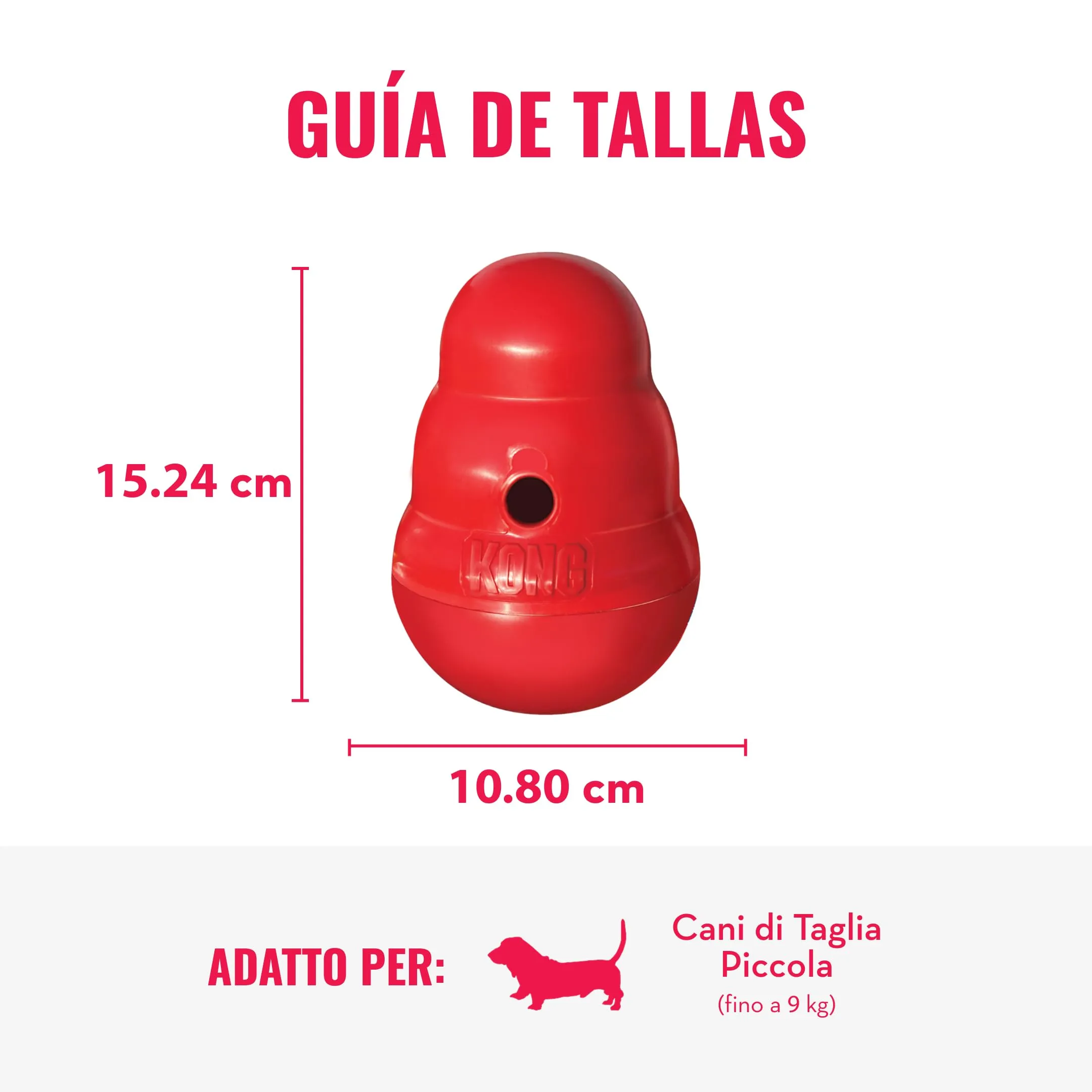 KONG Wobbler Dispenser di Biscotti, Taglia Piccola/Media - immagine 4