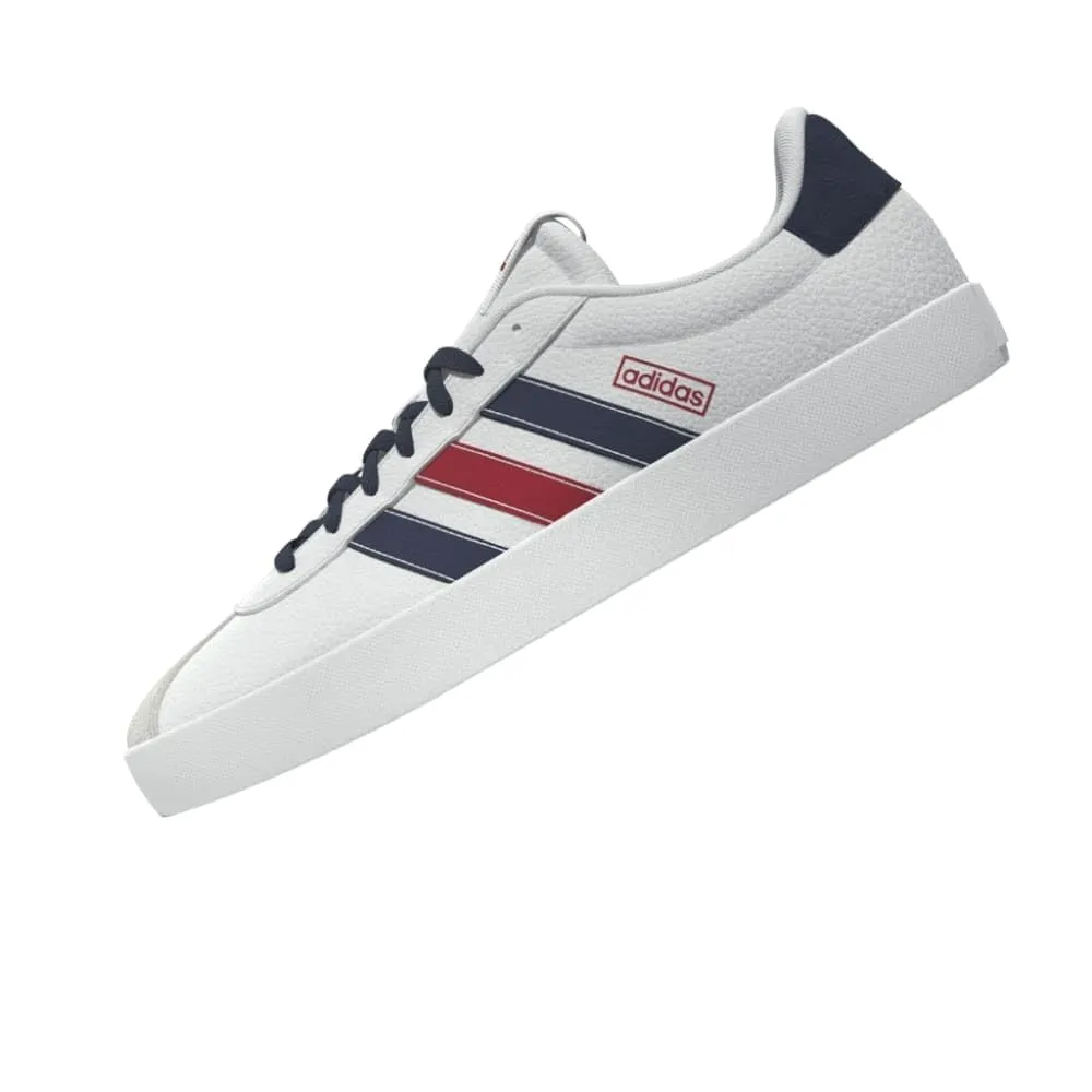 adidas VL Court Shoes - Cloud White/Navy Blue/Better Scarlet - 42 2/3 EU - immagine 5